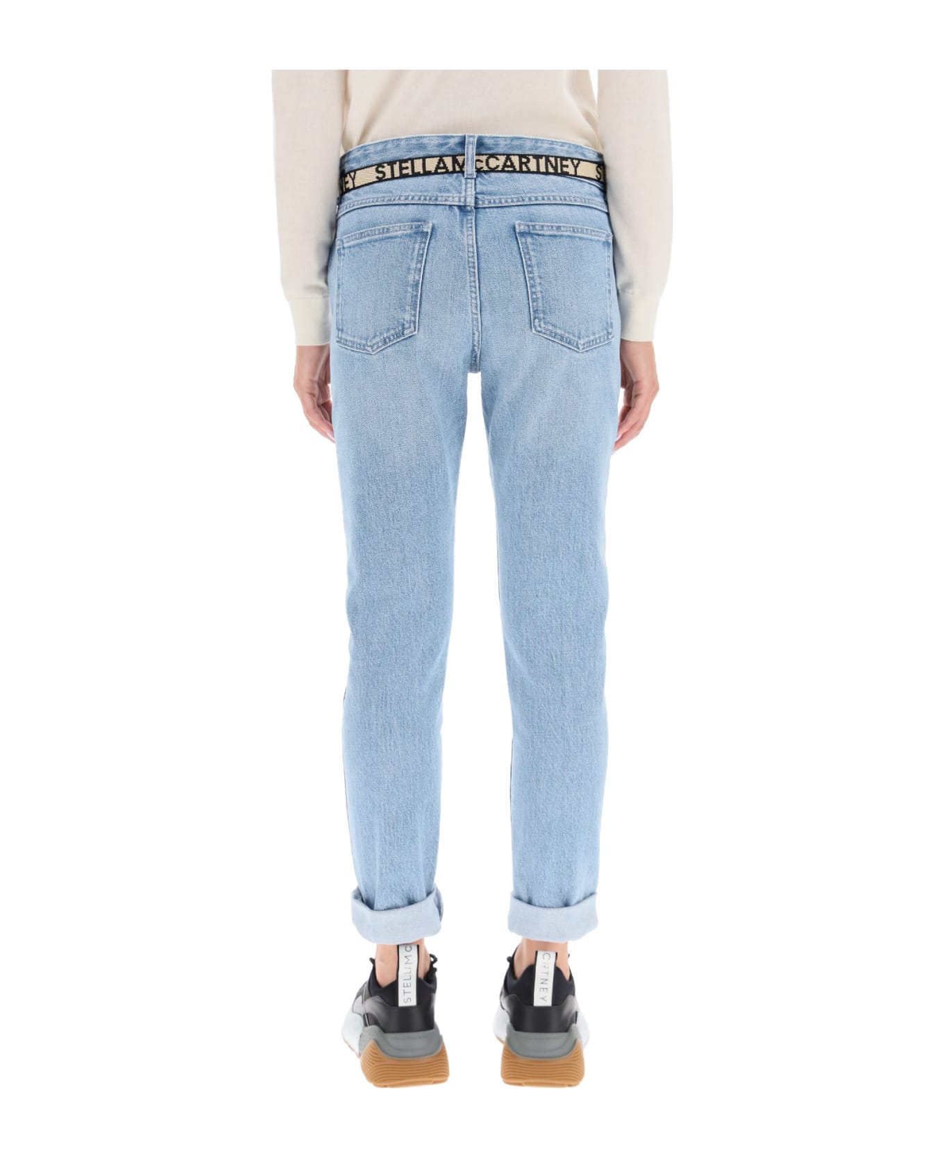 Stella McCartney Belted Skinny Jeans - Azzurro