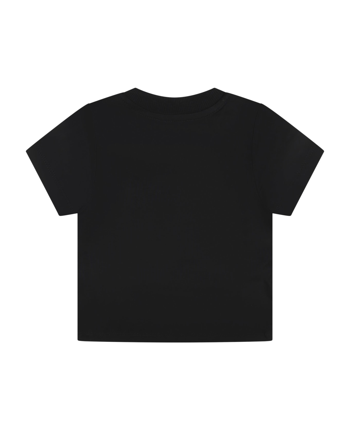 Moschino Black T-shirt For Baby Kids With Teddy Bear - Black