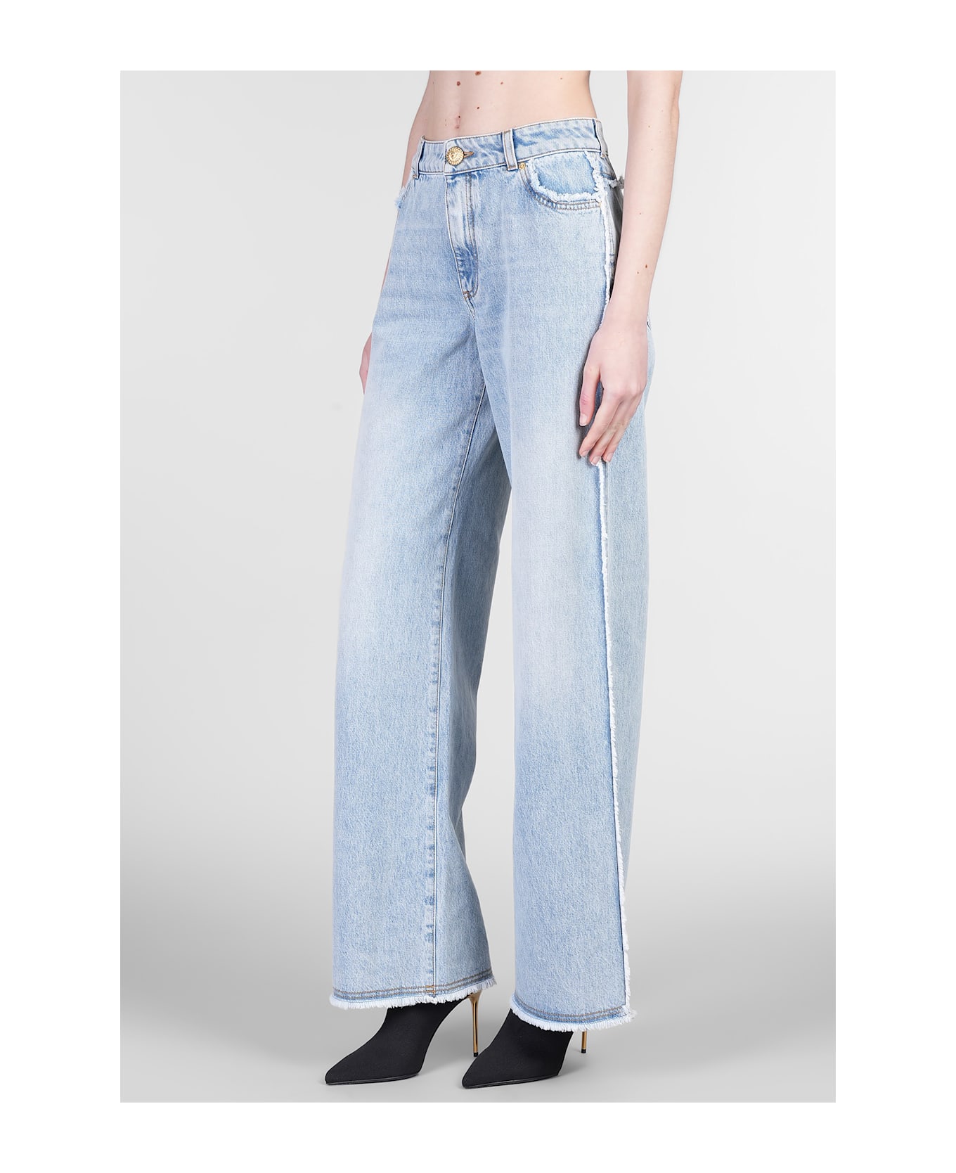 Balmain Jeans In Blue Cotton - blue