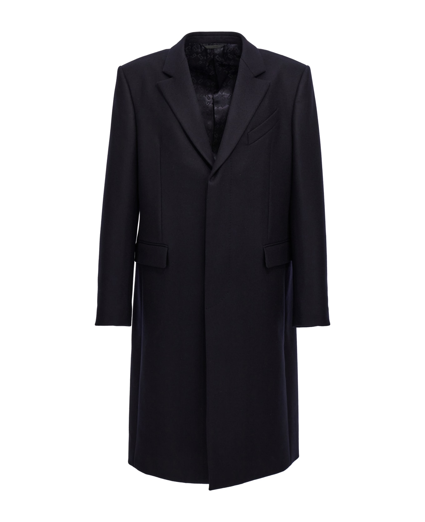 Givenchy Single-breasted Long Coat - Blue