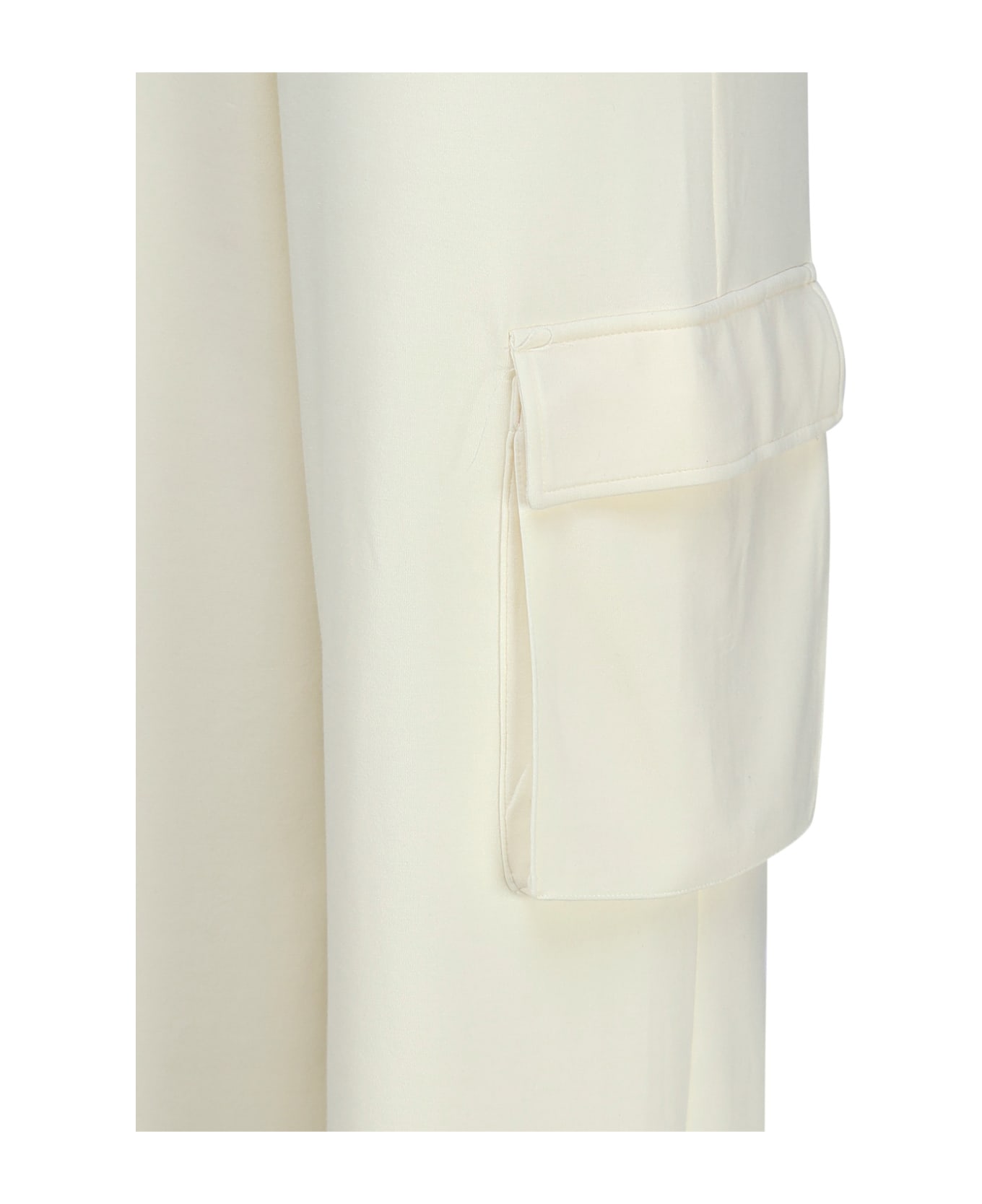 Vero Moda Cargo Trousers With Elastic Waist - Cream