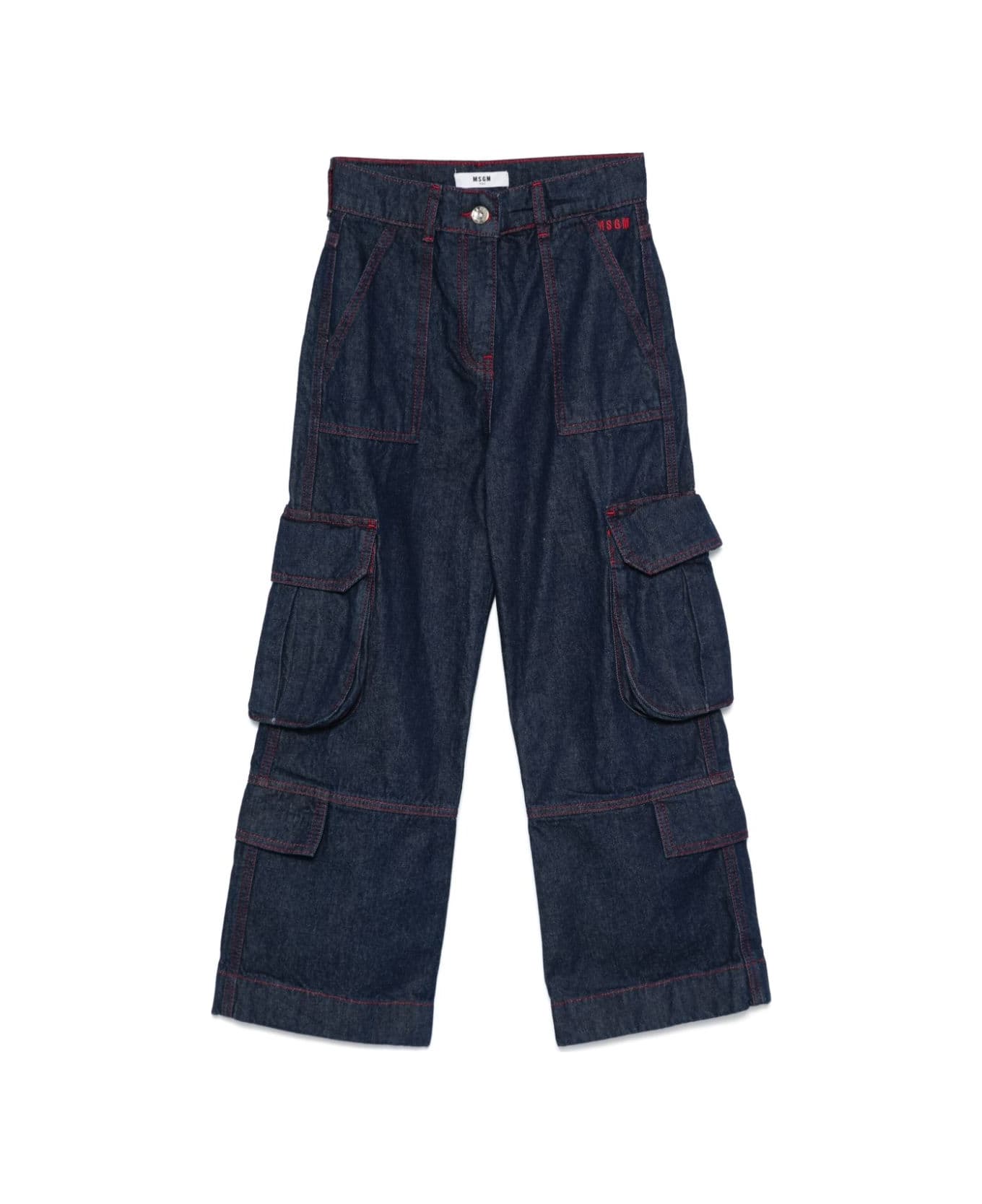 MSGM Jeans Cargo - Blue