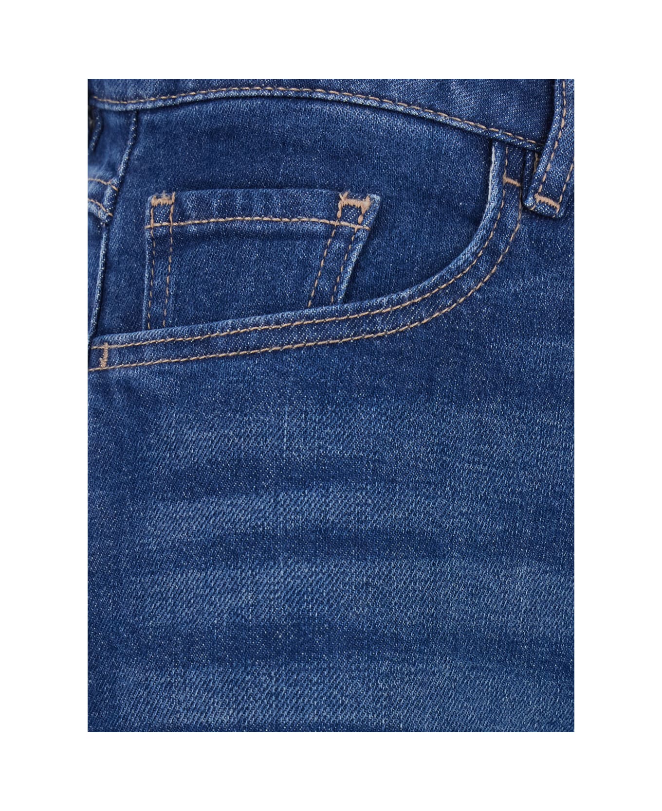 Icon Denim 
joia
 Blue Jeans With Belt Loops And Logo Patch On The Rear In Denim Woman - Blu
