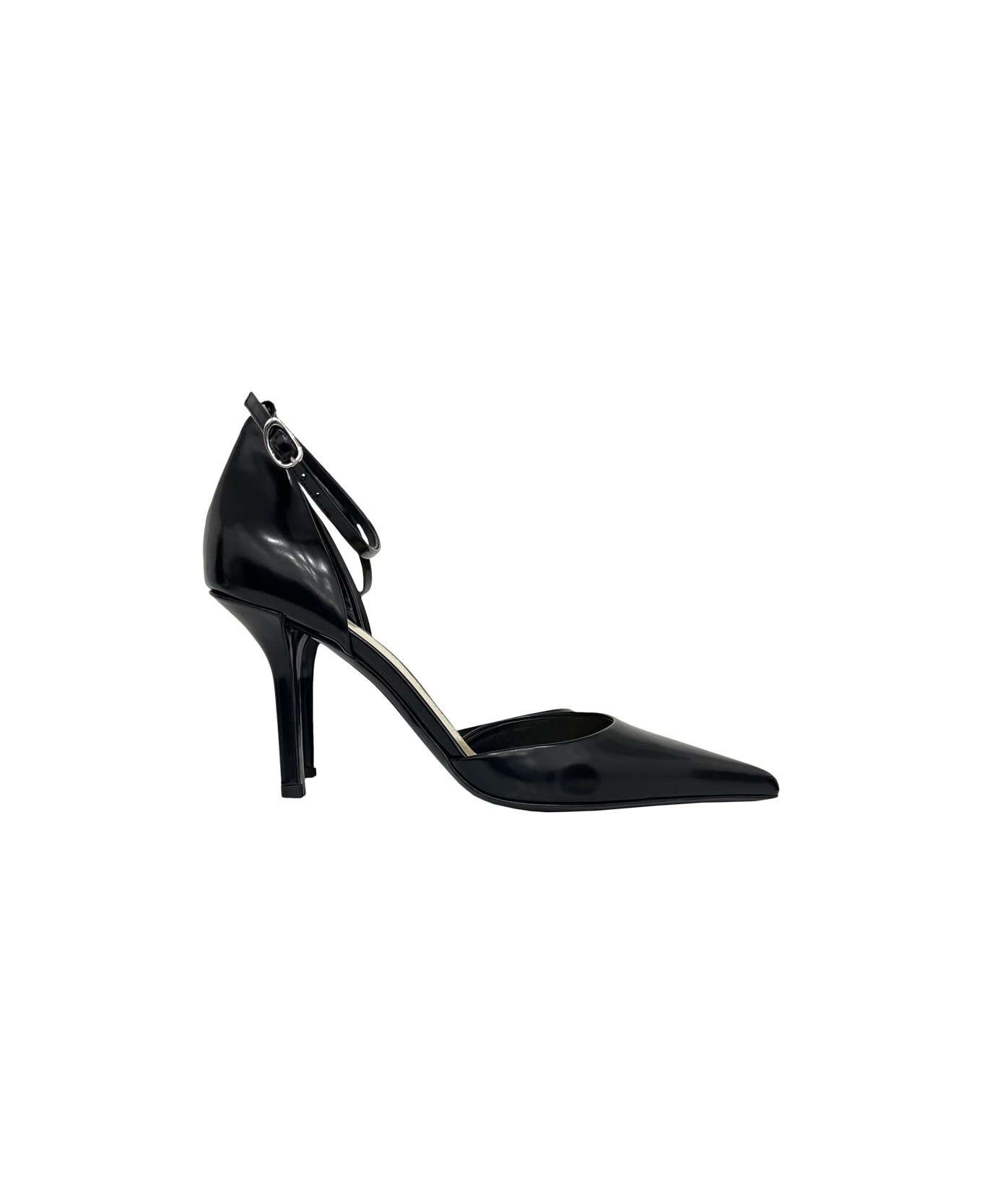 Proenza Schouler Pump In Spazzolato Calfskin - Black