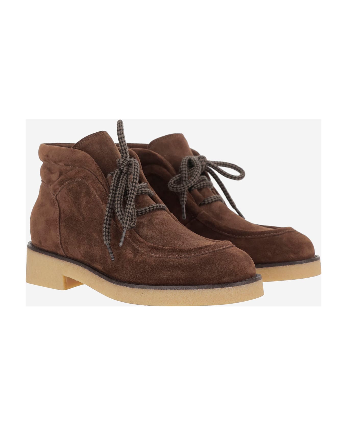Sartore Lauren Suede Shoe - Brown