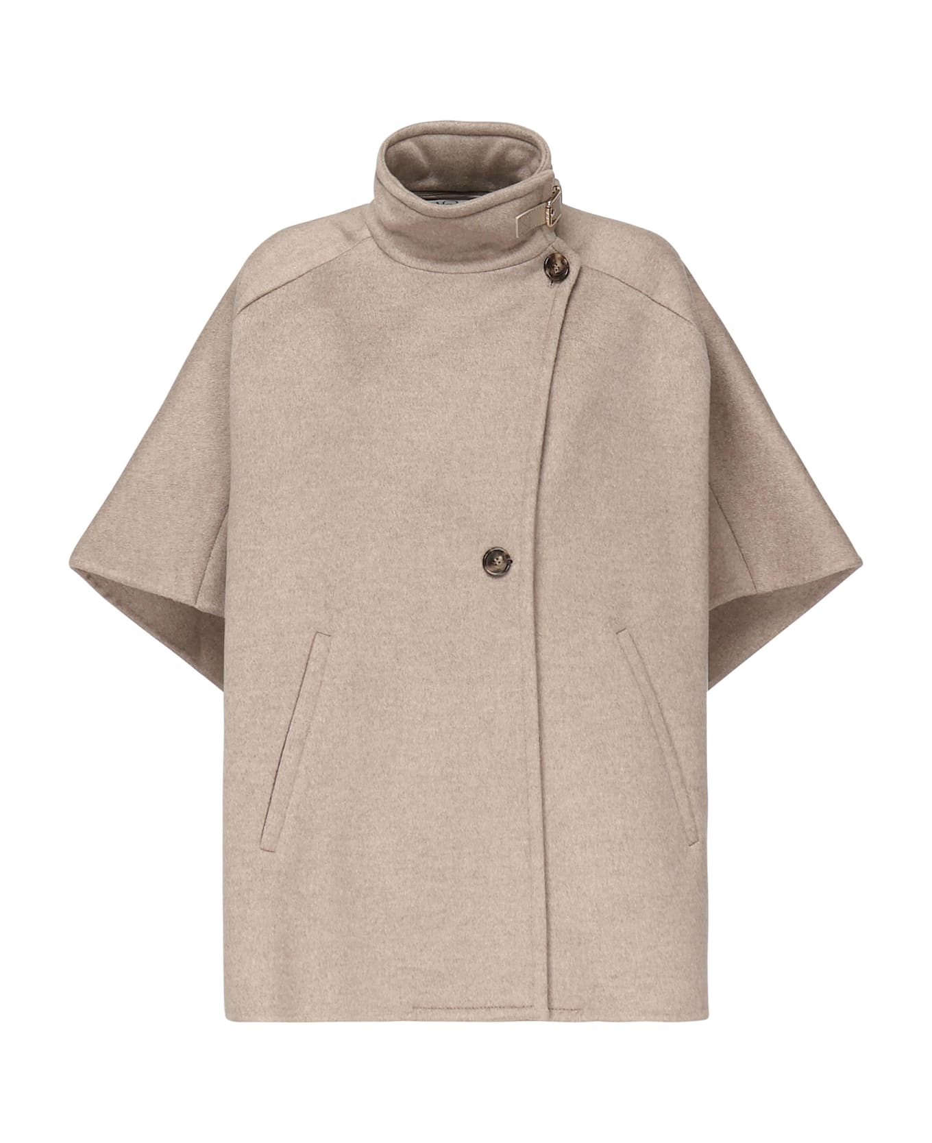 Max Mara Lightweight Cashmere Drap Cape - Beige コート