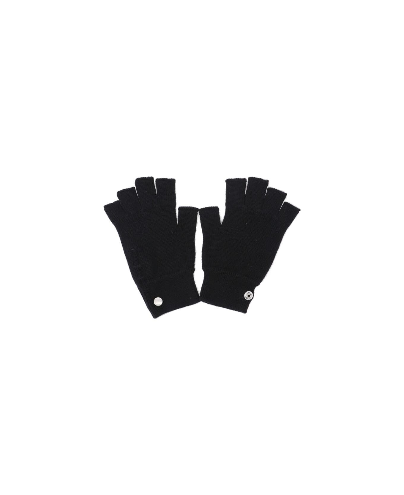 Rick Owens 
fingerless
 Cashmere Gloves - Black  