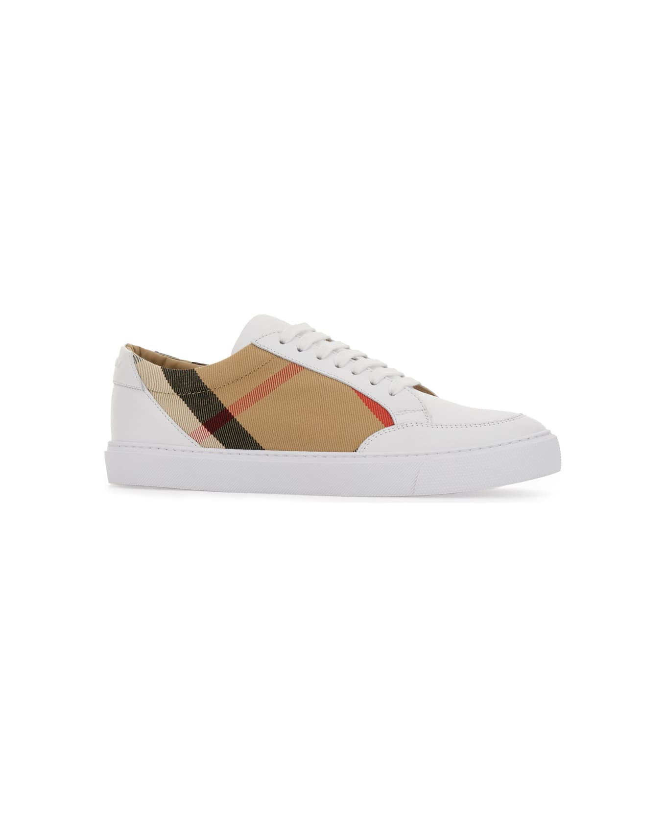 Burberry Multicolor Leather And Fabric Sneakers - A1462