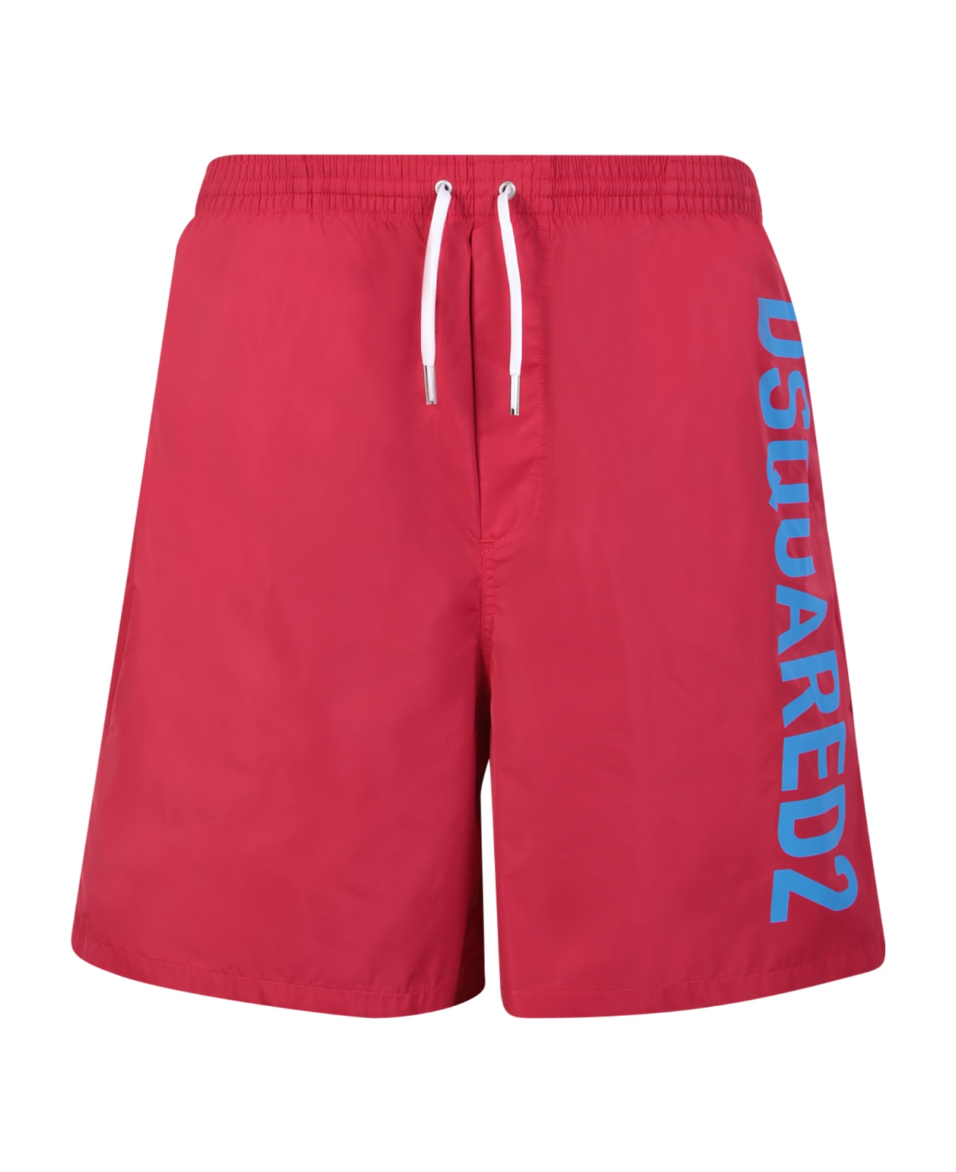 Dsquared2 Red Technicolor Swim Shorts - Yellow