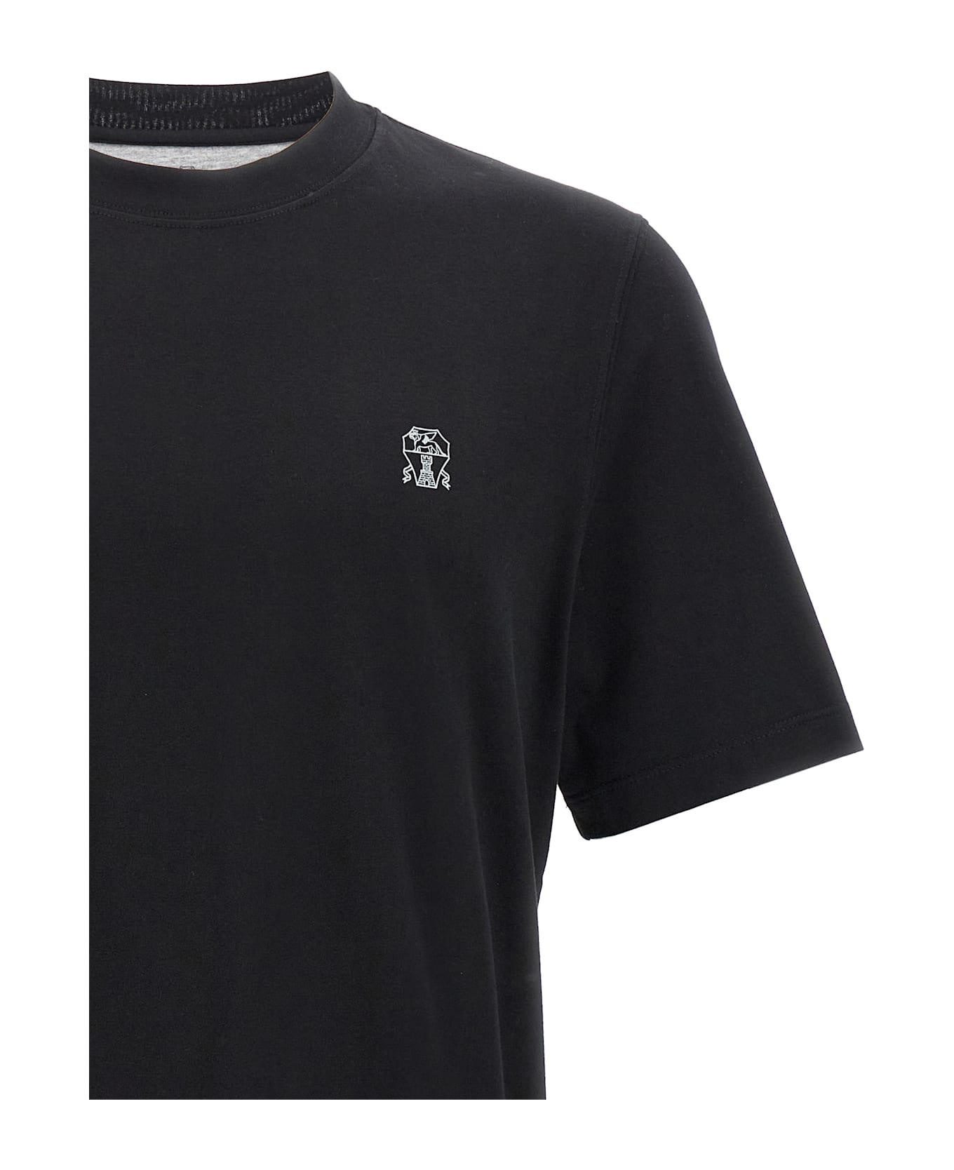 Brunello Cucinelli Logo T-shirt - Black  