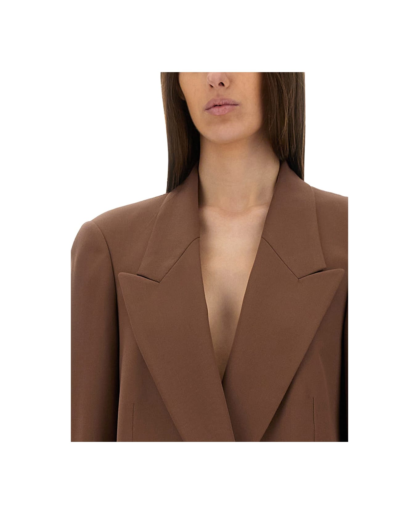Dries Van Noten Wool Blazer - BROWN