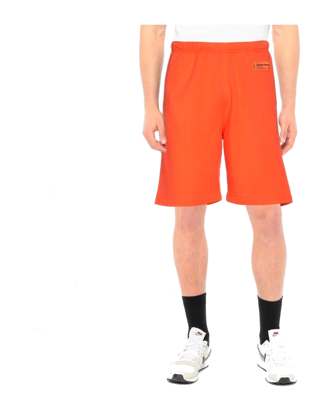 HERON PRESTON Cotton Shorts - Orange