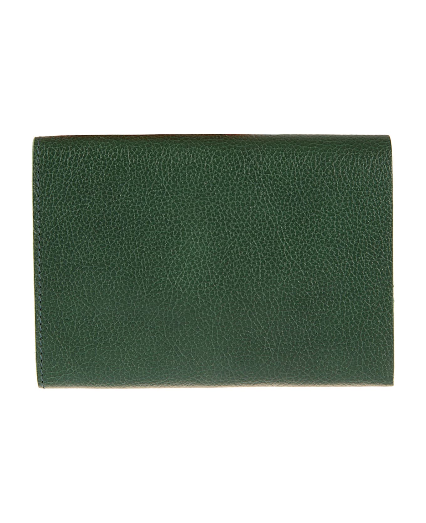 Il Bisonte Snap Button Flap Wallet - Green