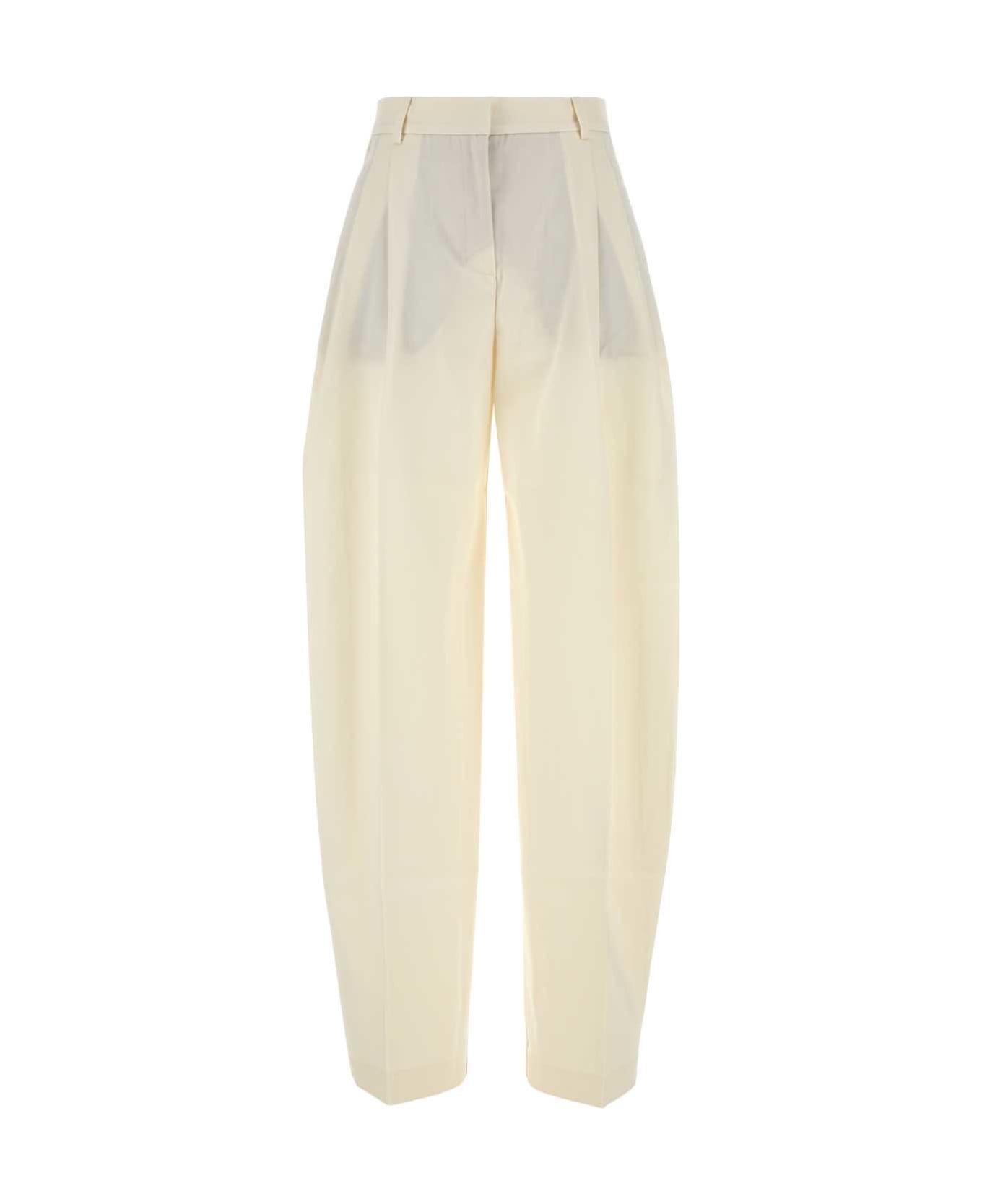 The Andamane Ivory Gabardine Pant - IVORY