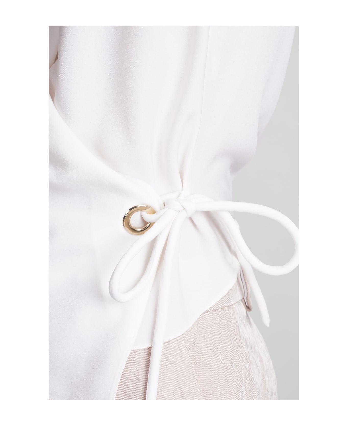Giorgio Armani Topwear In White Silk - white