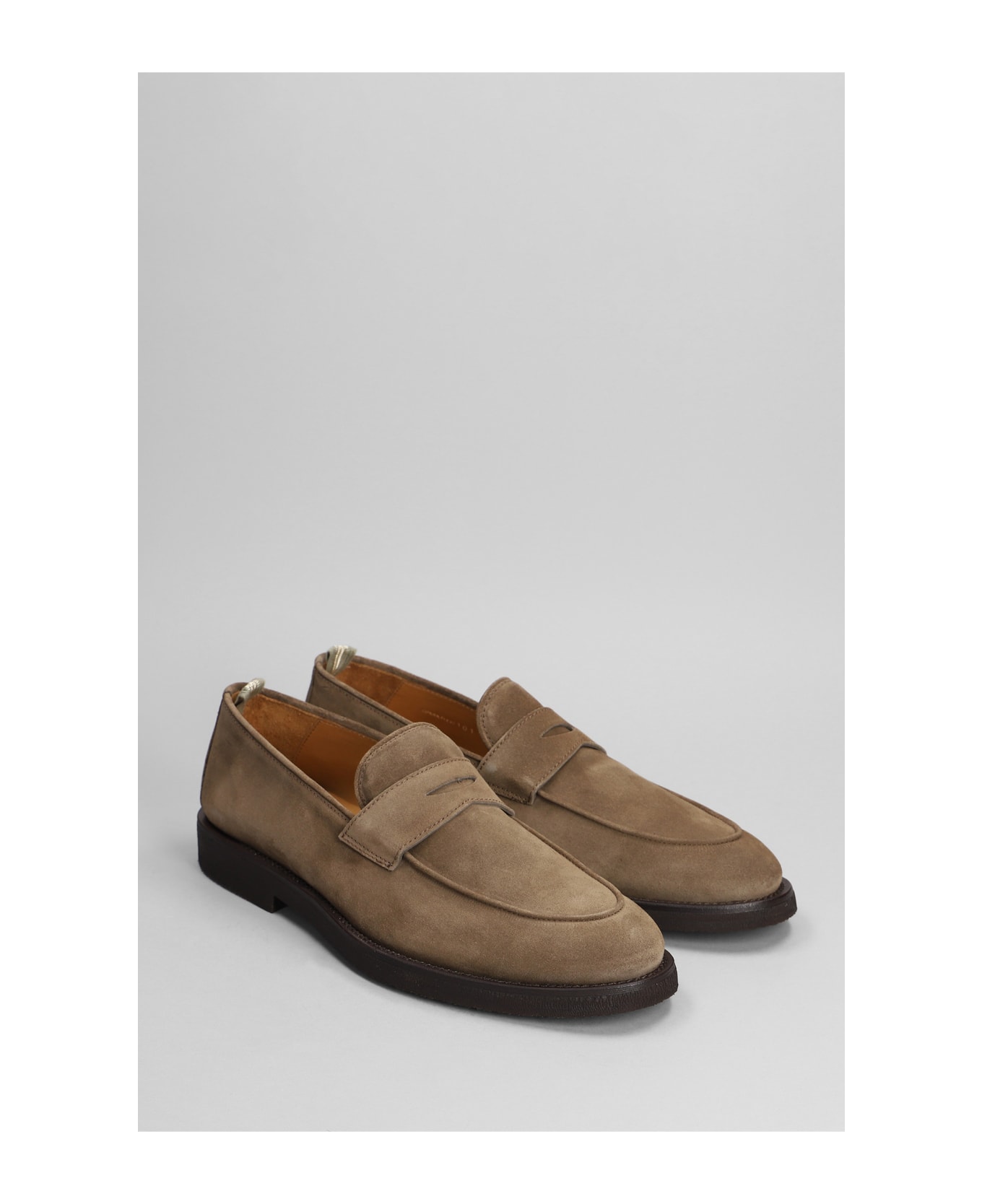 Officine Creative Opera Flexi Loafers In Leather Color Suede - leather color