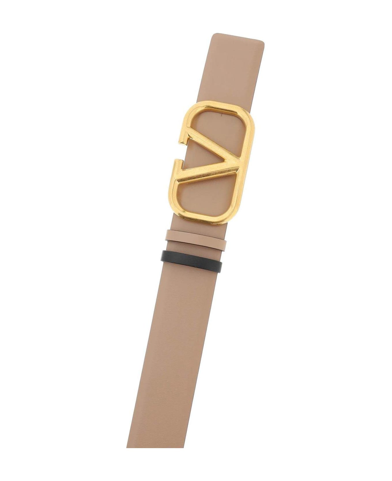 Valentino Garavani Vlogo Signature Reversible Belt - Beige