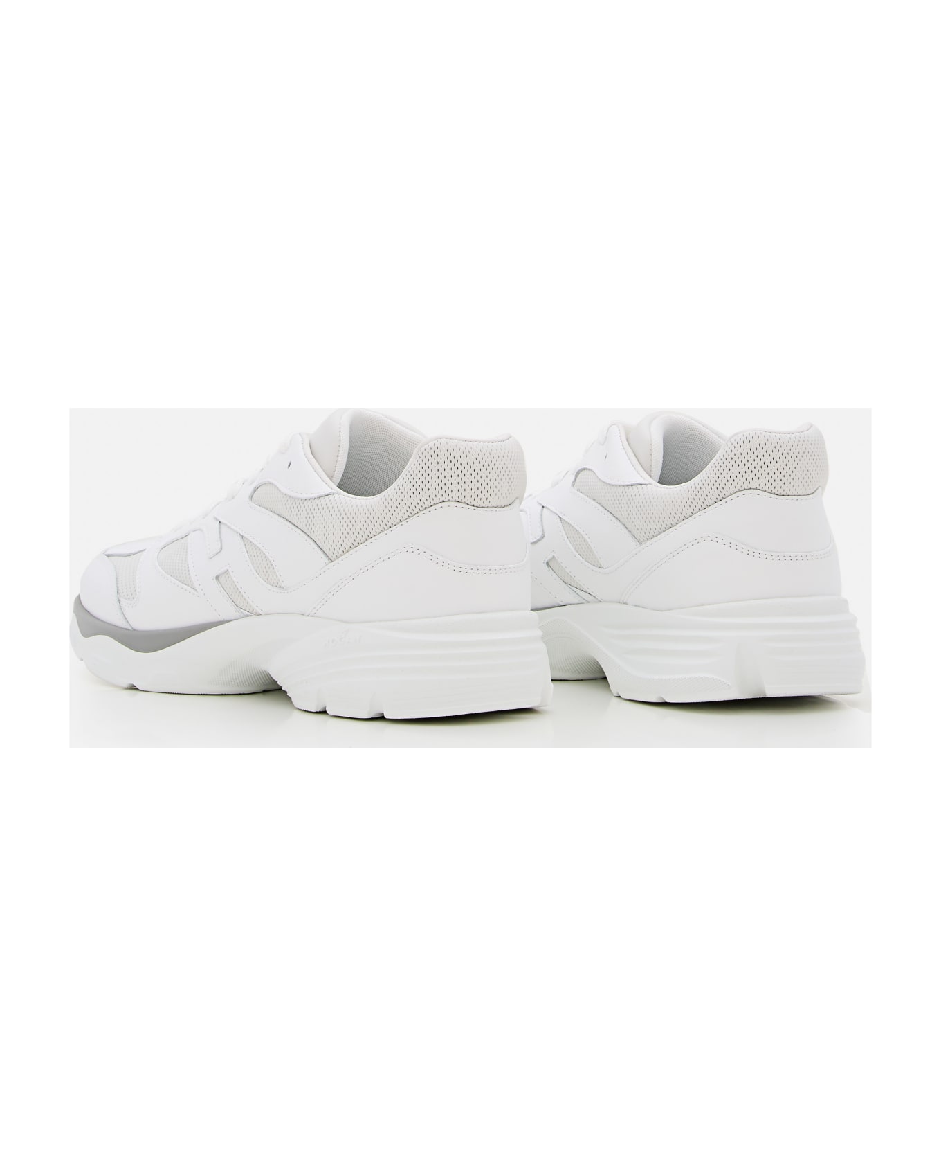 Hogan Allac Panelled Lace-up Sneakers - WHITE