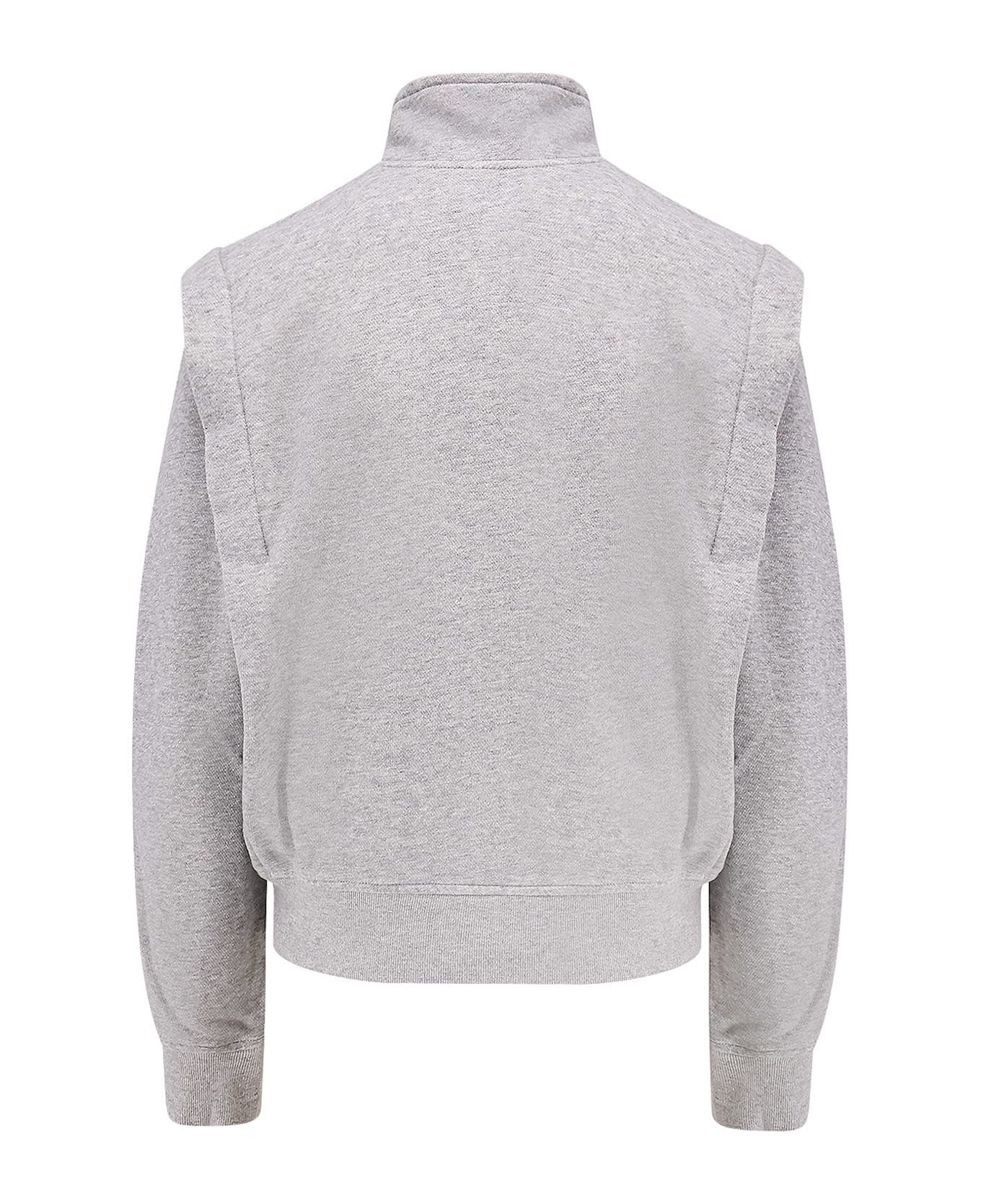 Marant Étoile Organic Cotton Blend Sweatshirt - Grey/Ice Blue