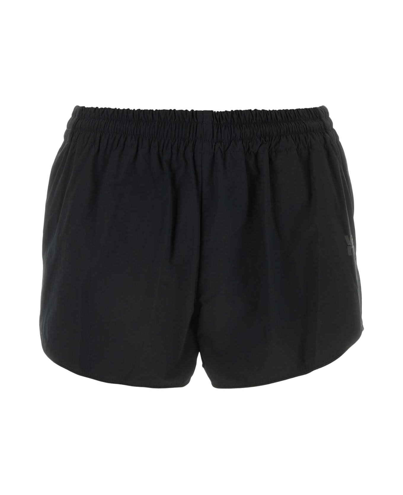 T by Alexander Wang Black Polyester Blend Shorts - Black