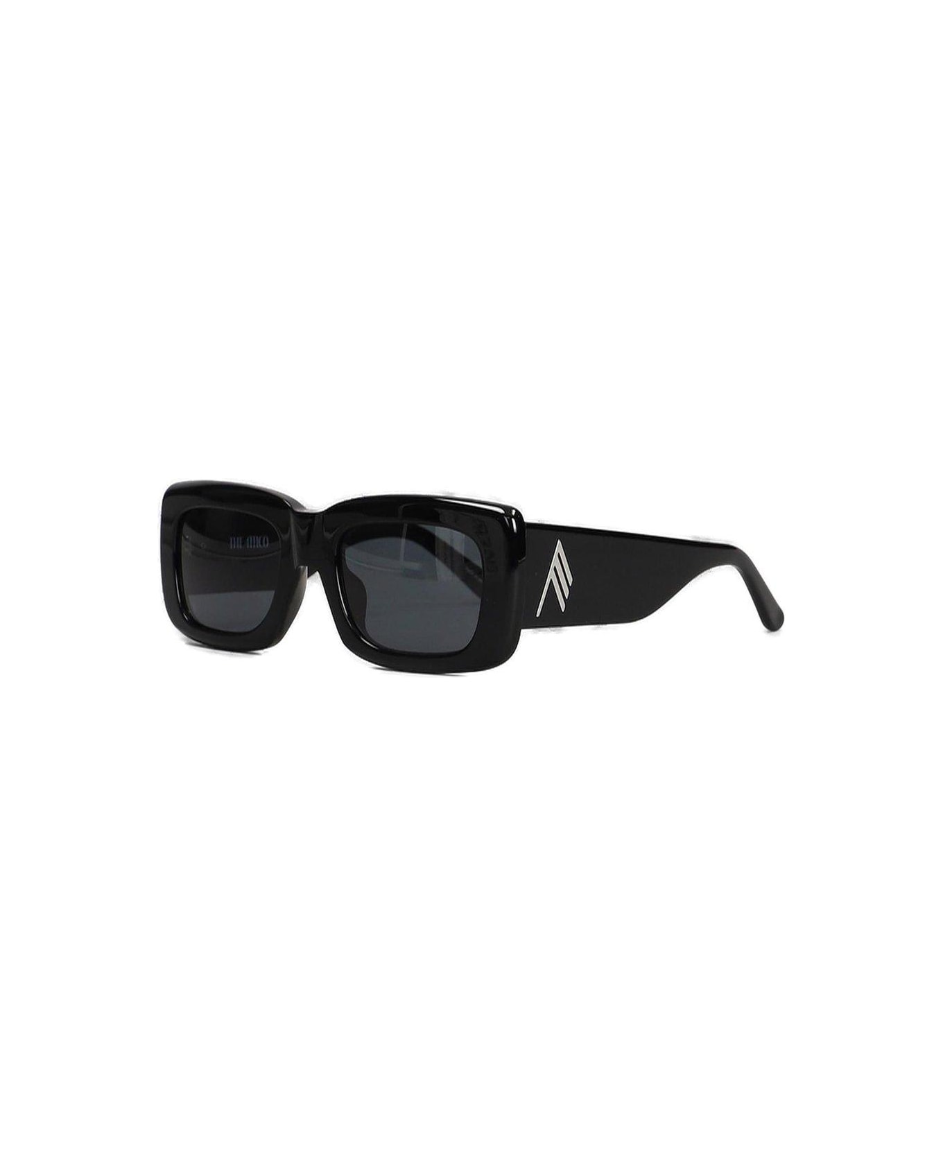 The Attico Marfa Rectangle Frame Sunglasses - BLACK