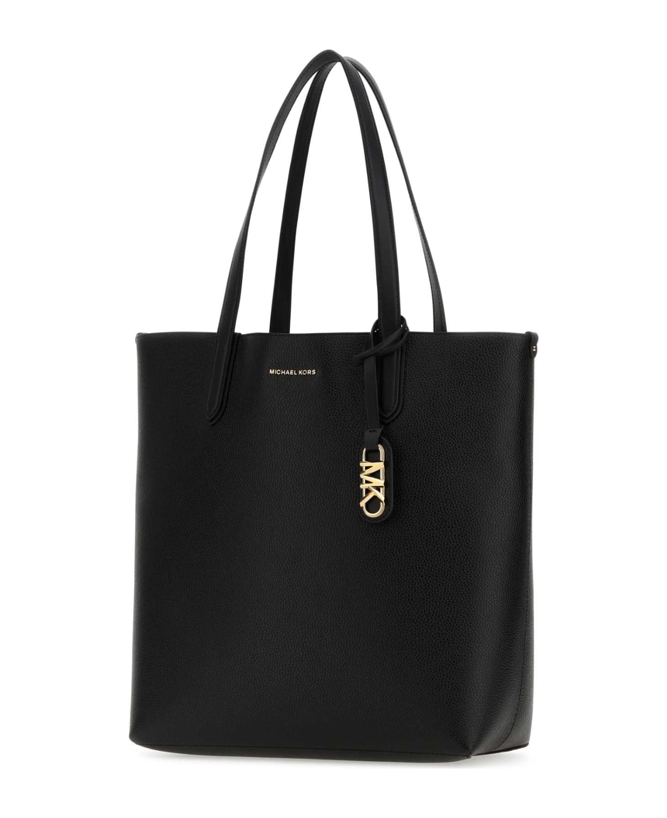 Michael Kors Black Leather Large Eliza Shopping Bag - Black