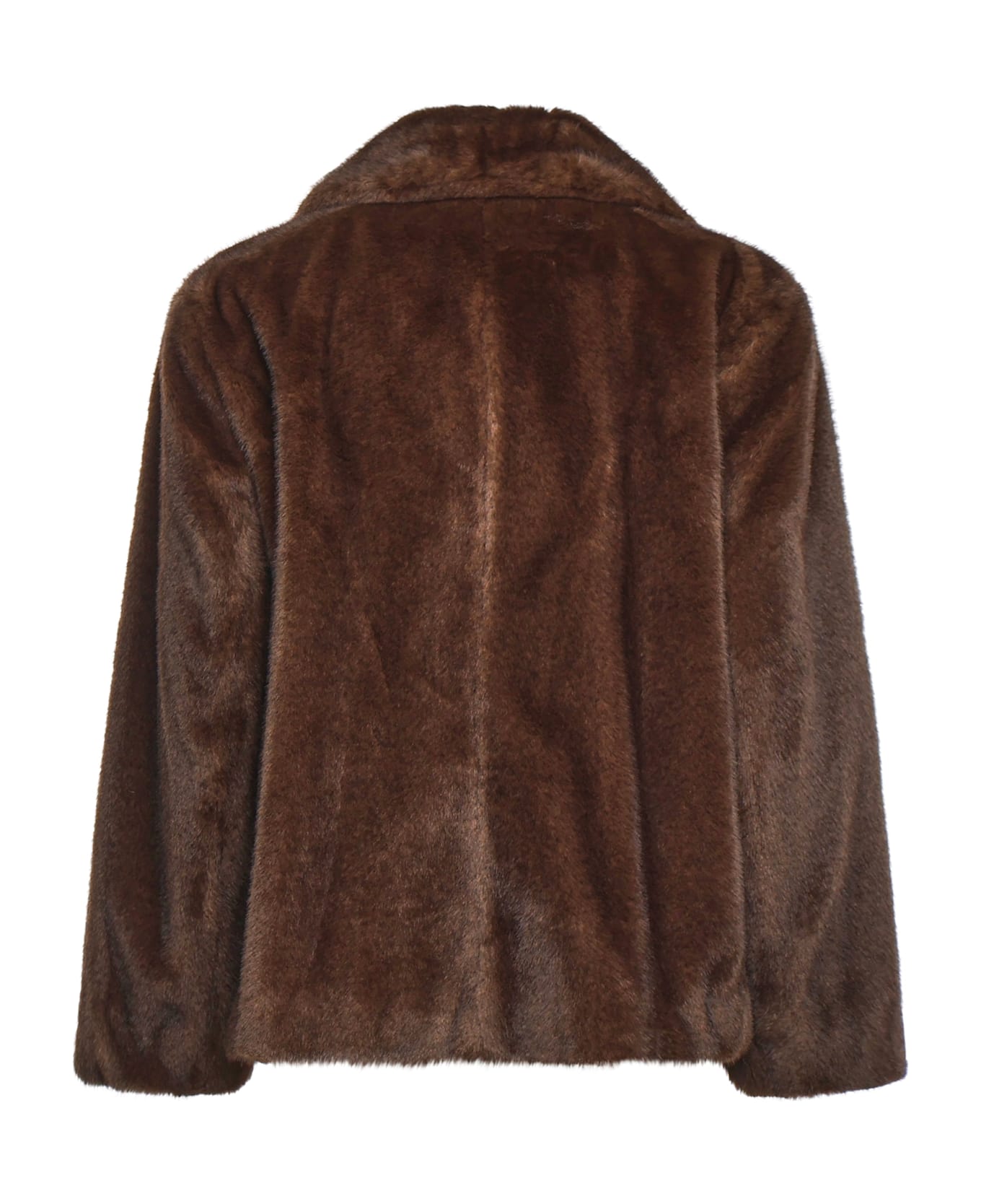 
S Max Mara Double-breasted Jacket With A Soft Texture - Brown