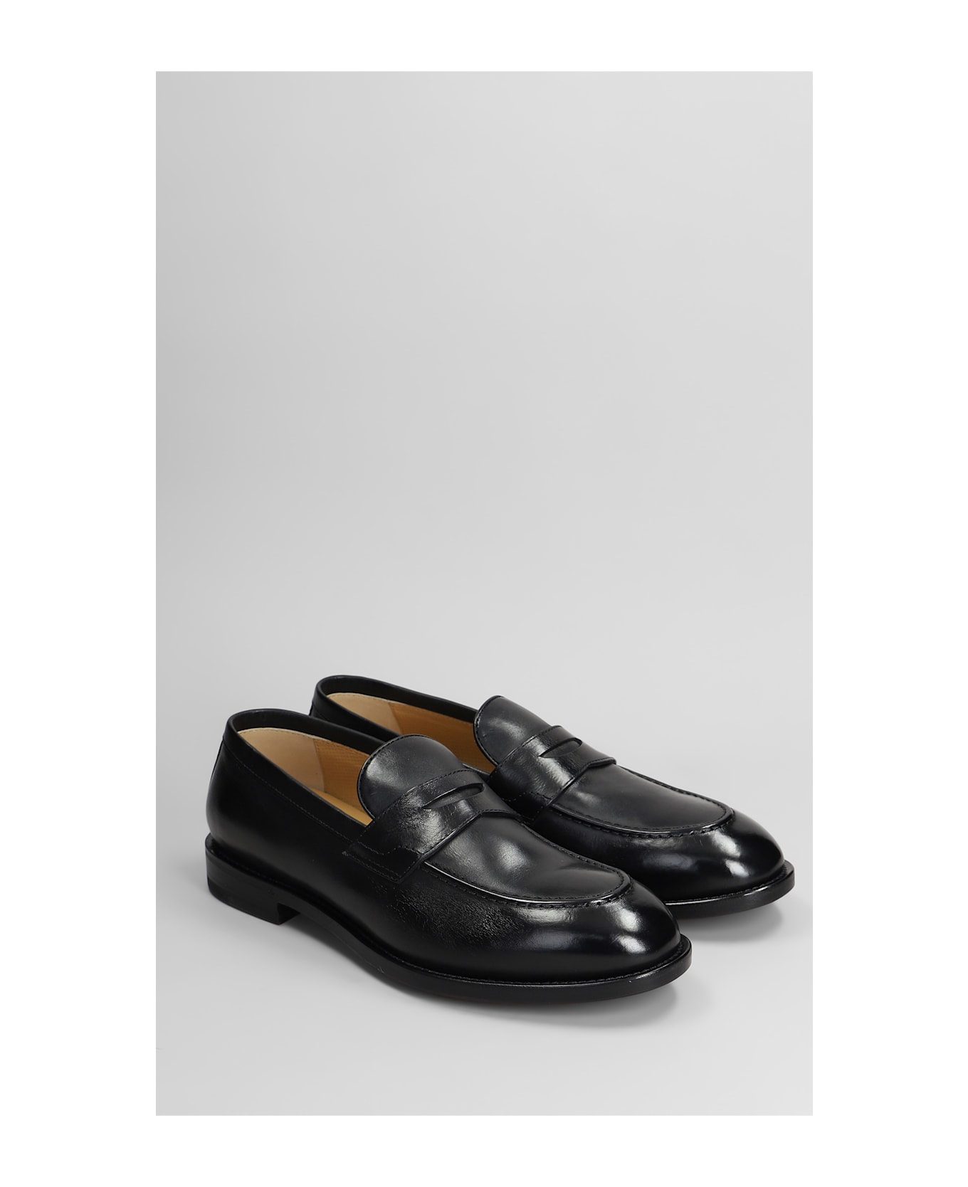 Henderson Baracco Loafers In Black Leather - black