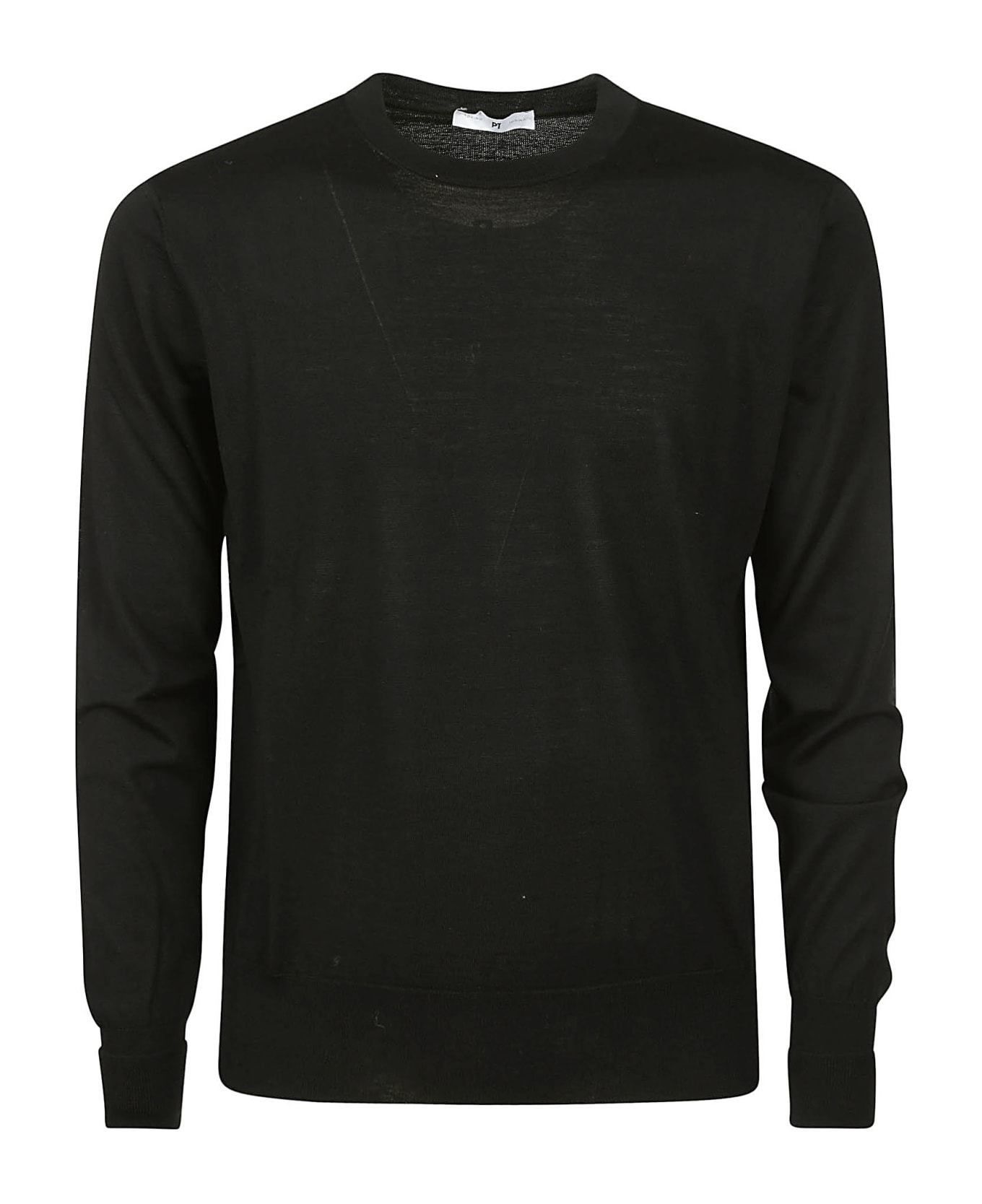 PT Torino Black Wool Sweater - 0990