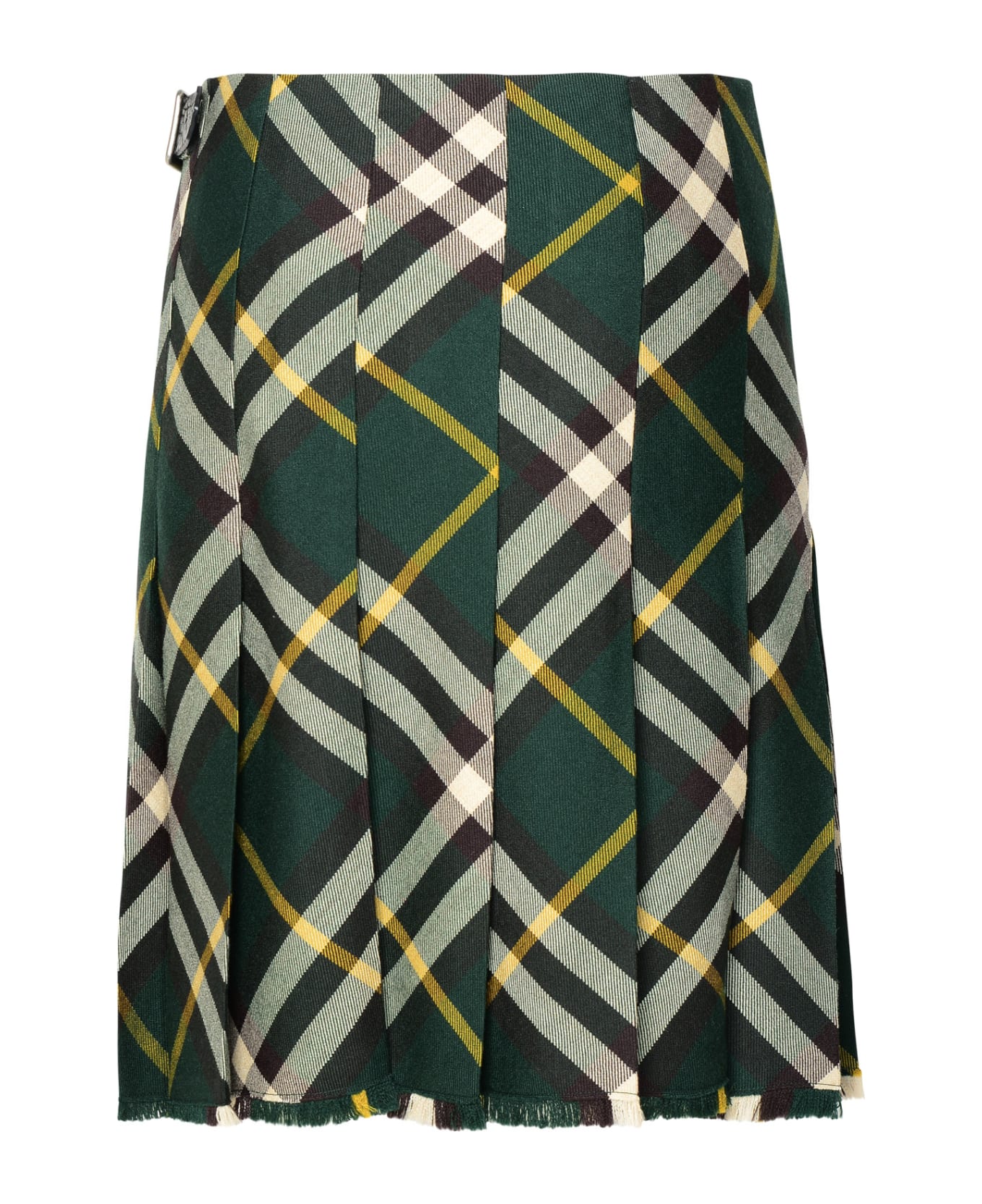 Burberry Green Wool Skirt - Green スカート