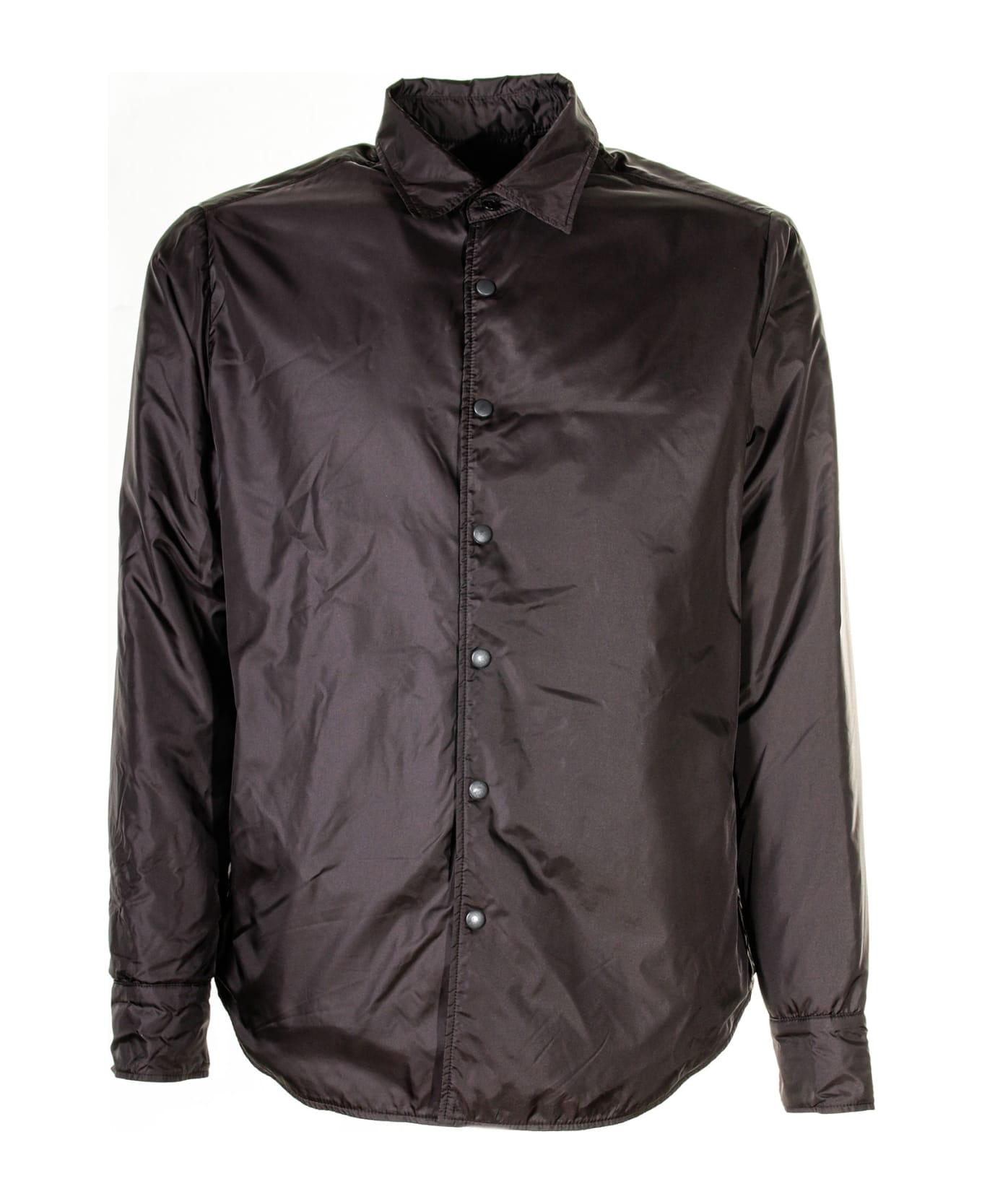 Aspesi Shirt Jacket With Buttons - BROWN MARRONE
