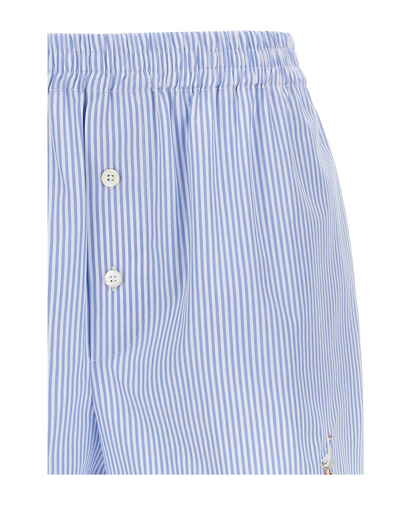 Moschino Poplin Shorts - BLUE/WHITE