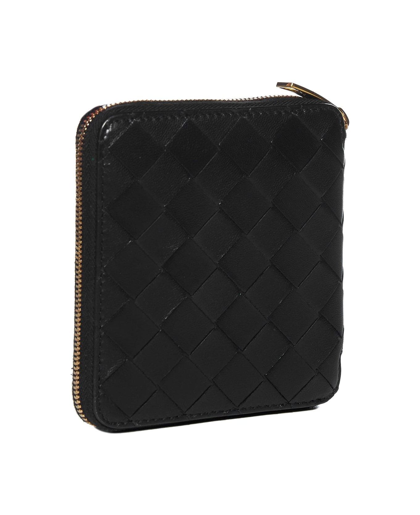 Bottega Veneta Zip-up Wallet - Black