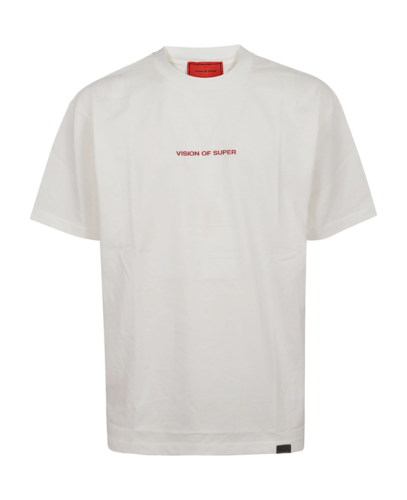 Vision of Super White T-shirt With 'vision Slogan' Print - White