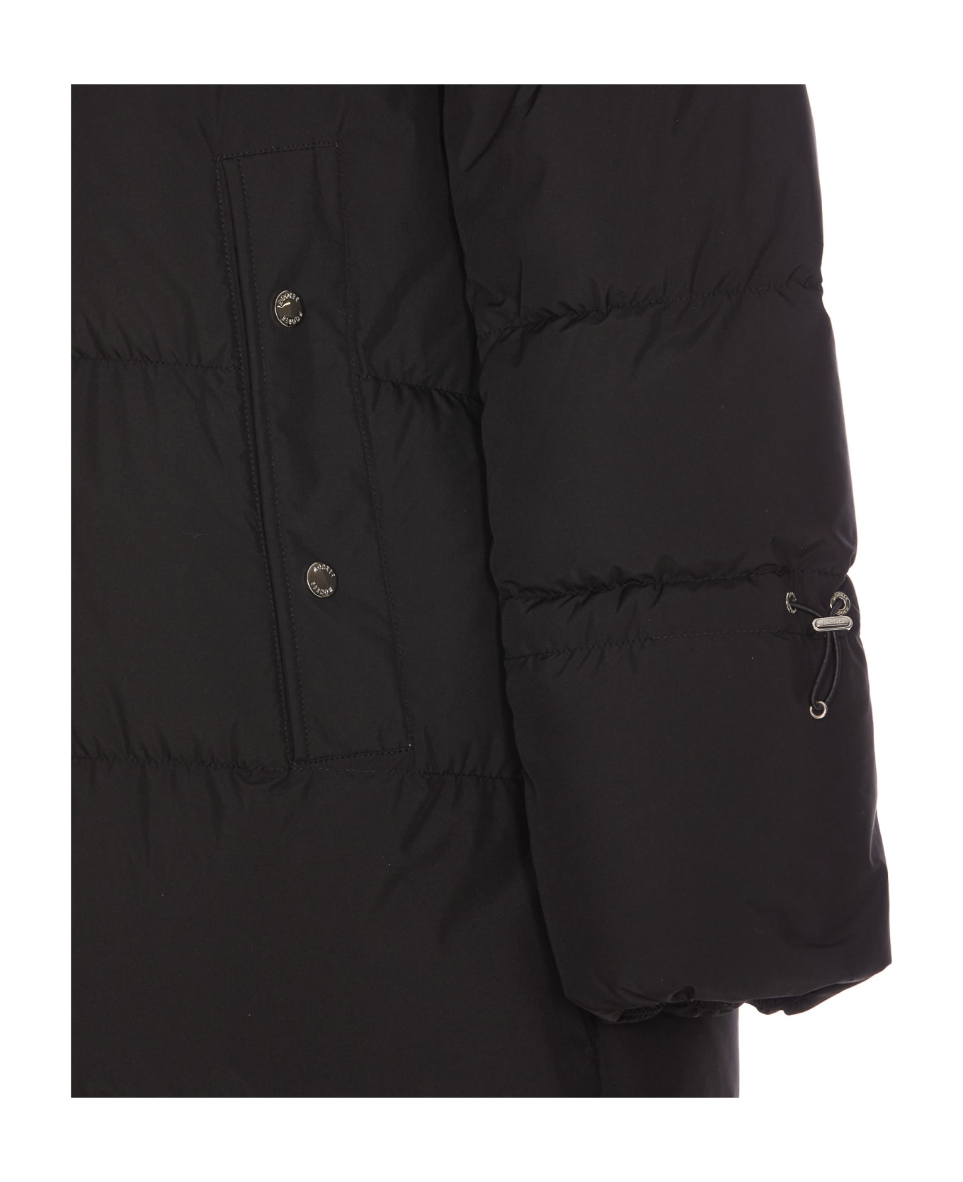 Moorer Breuil Padded Coat - Black
