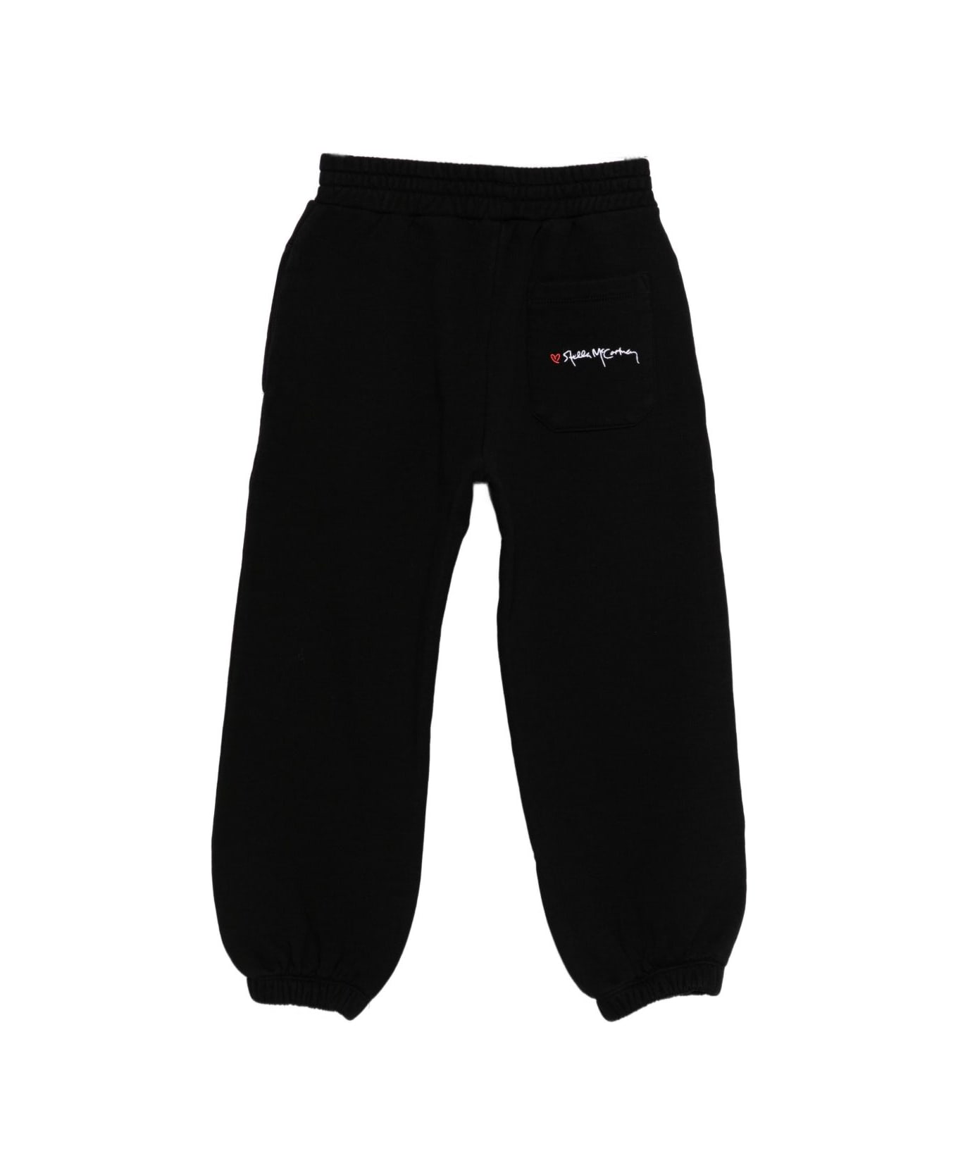 Stella McCartney Kids Embroidered-logo Sweatpants - Black
