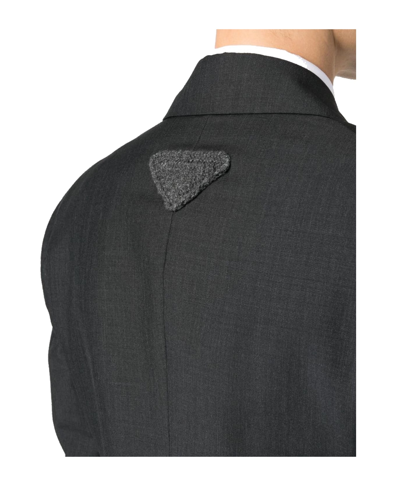 Prada Double-breasted Wool Jacket - Gray ブレザー