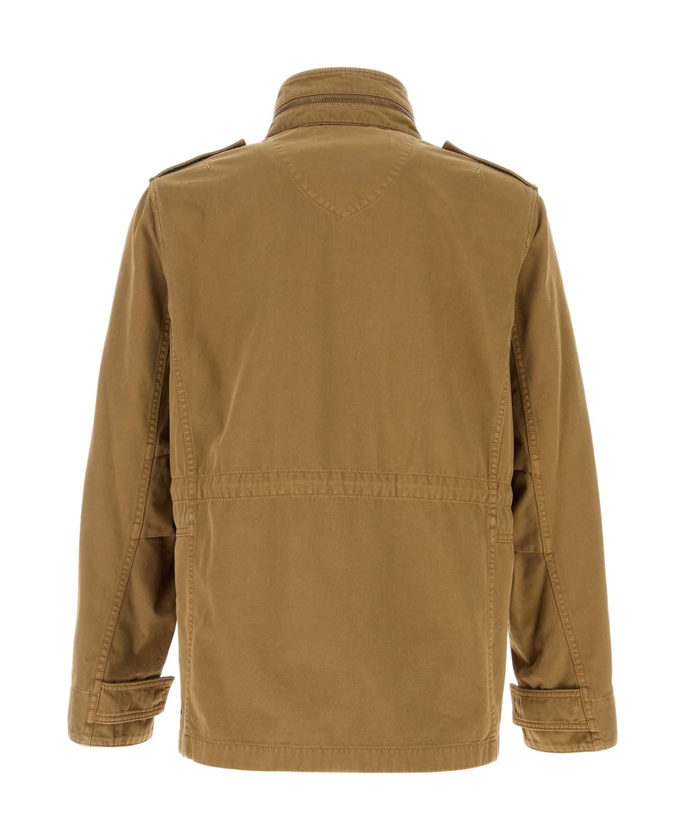 Burberry Camel Cotton Jacket - WALNUS
