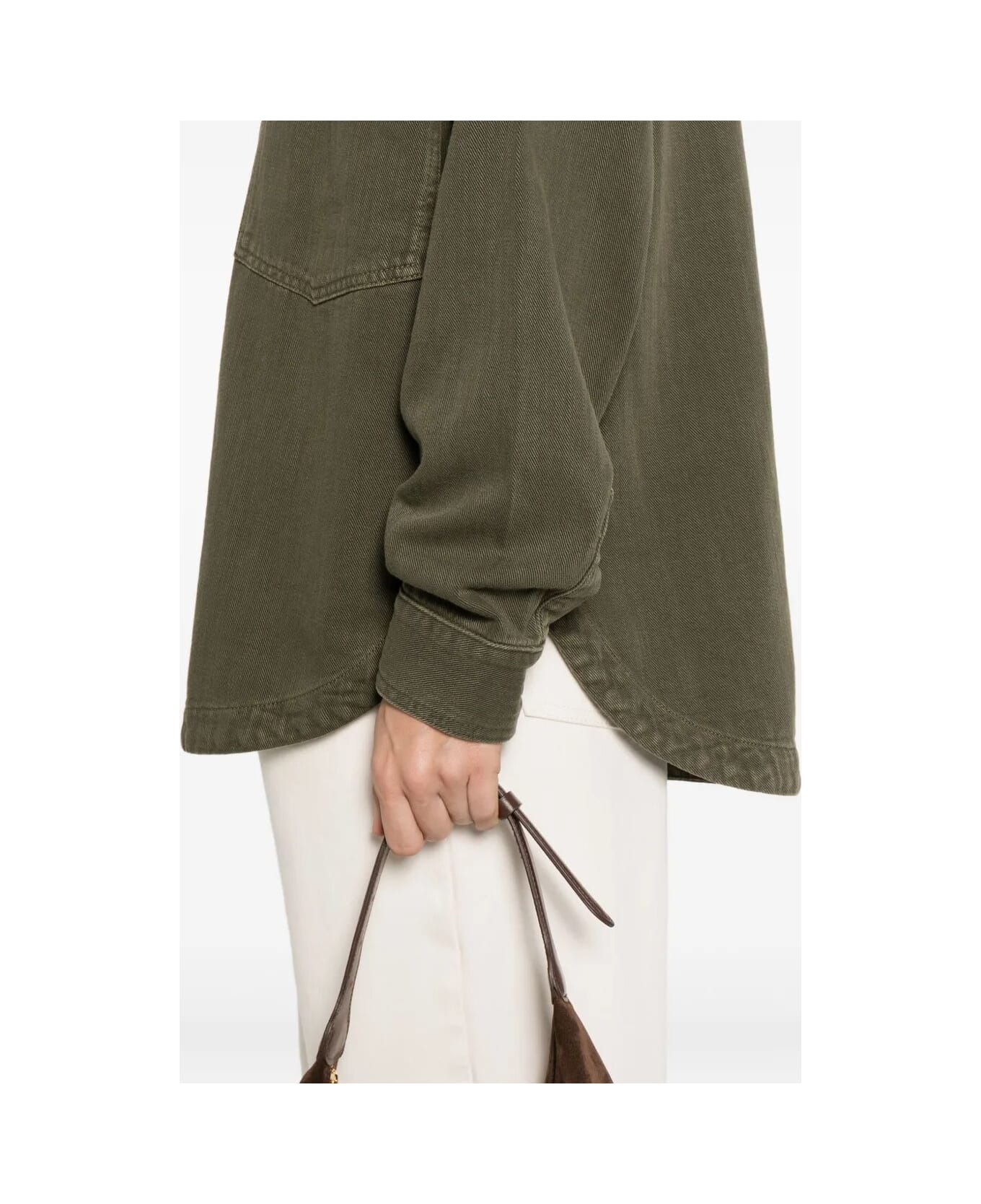 Nine in the Morning Rosa Overshirt W/pocket - Oliva Old