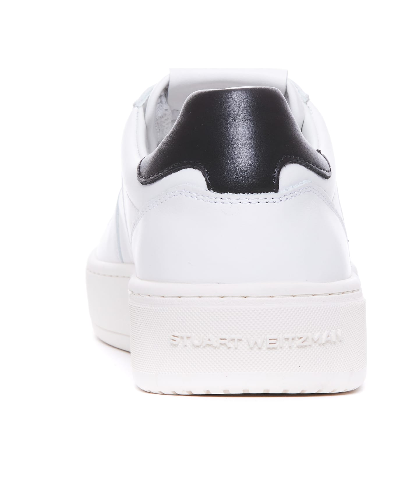 Stuart Weitzman Sw Courtside Logo Sneakers - White