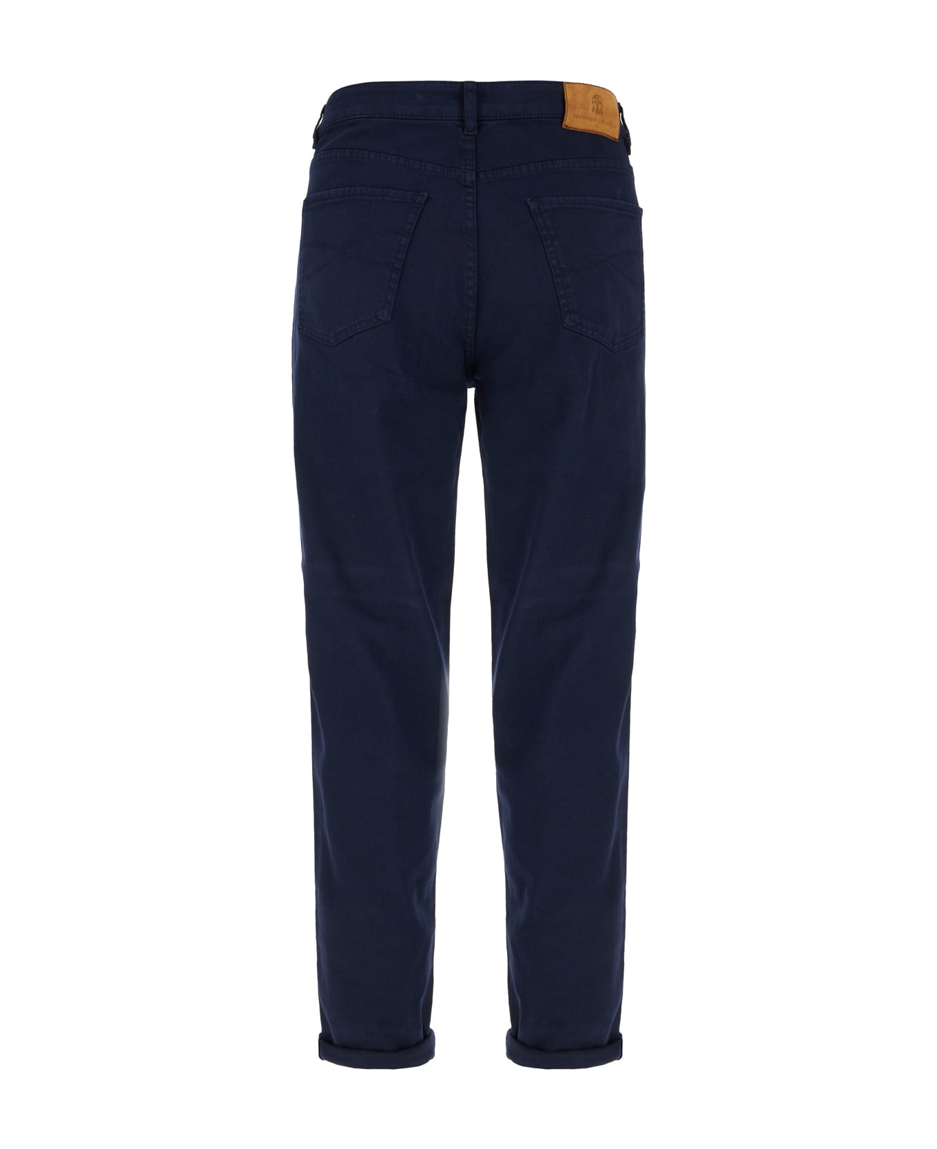 Brunello Cucinelli Navy Blue Denim Jeans - NAVY
