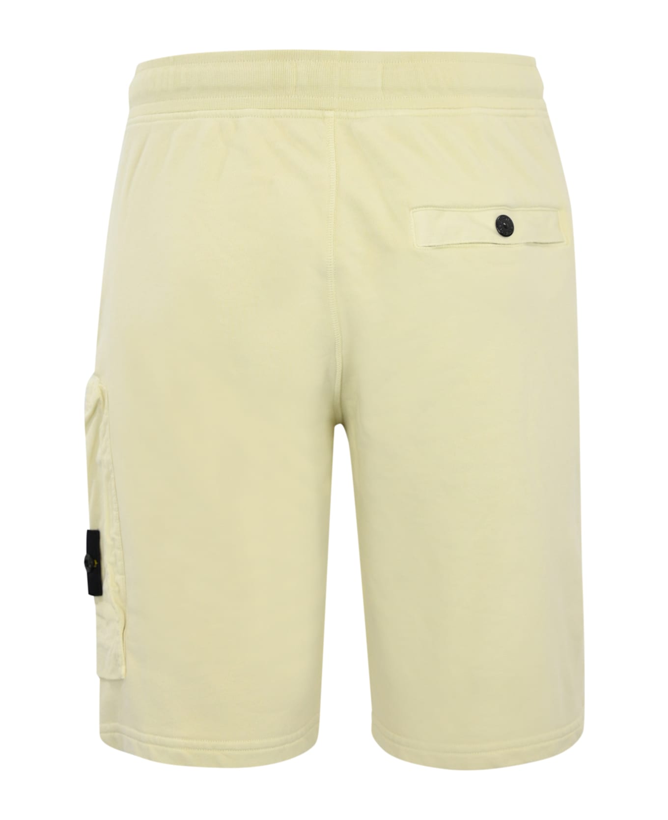 Stone Island Bermuda Cargo 6200002 In Fleece - Oats