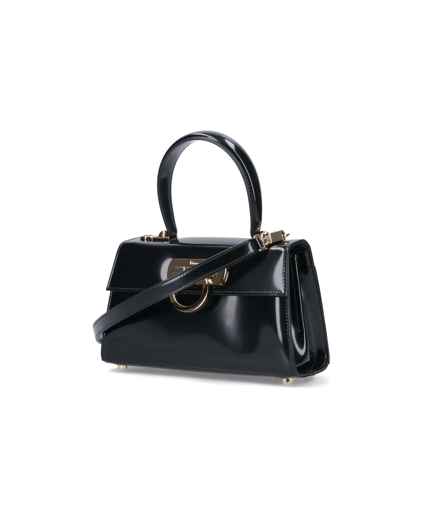 Ferragamo "iconic" Handbag - Black  