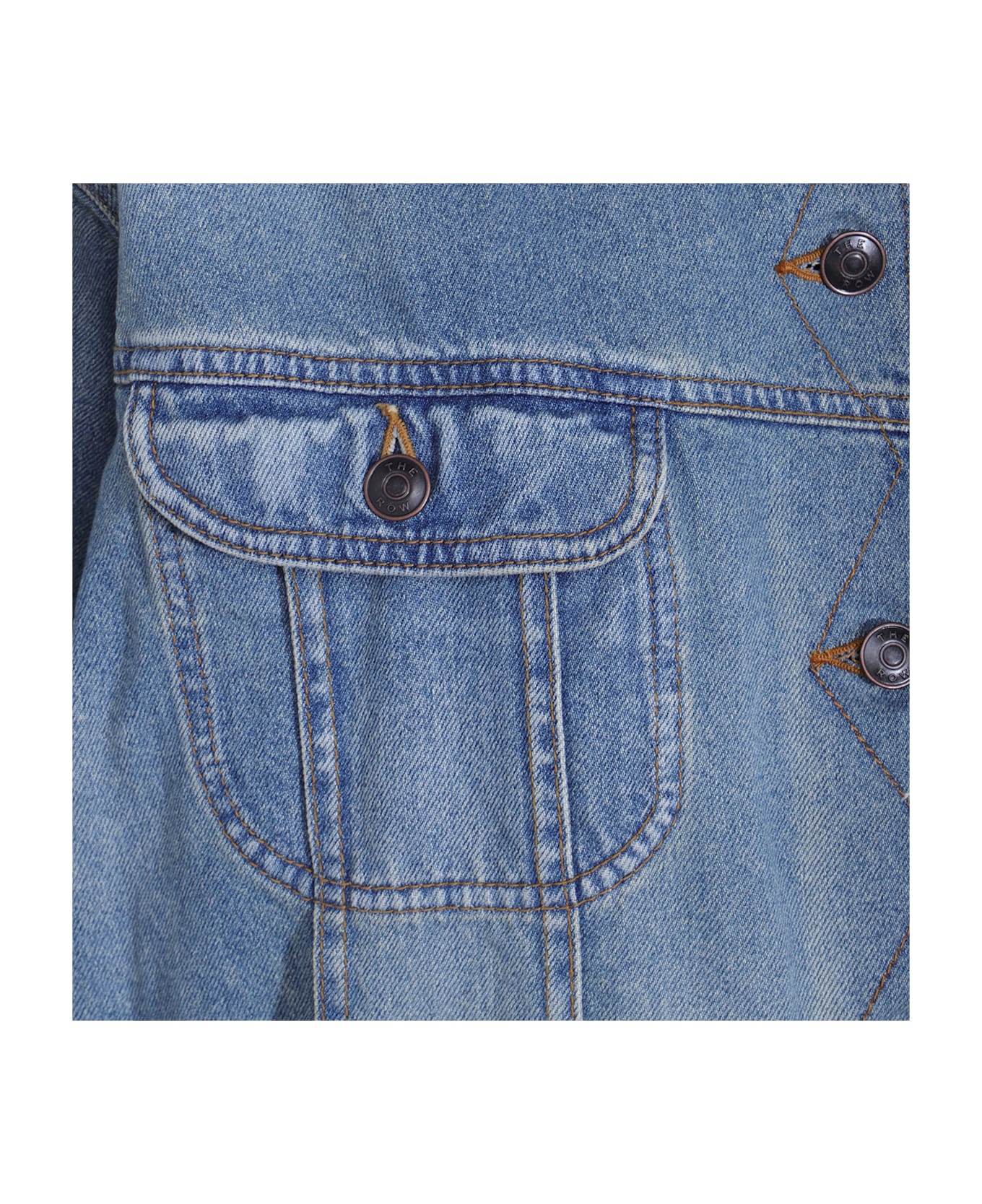 The Row Light Blue Cotton Jorelle Denim Jacket - LIGHT INDIGO
