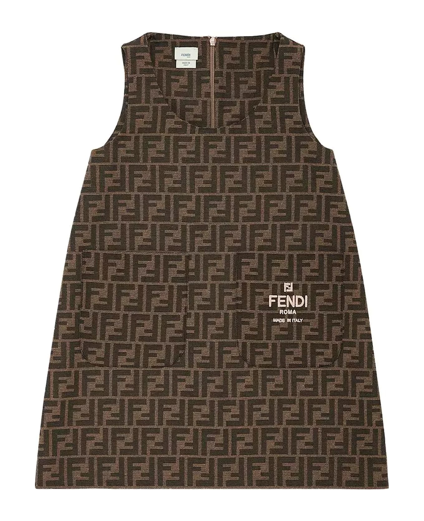 Fendi Kids Dresses Brown - Brown