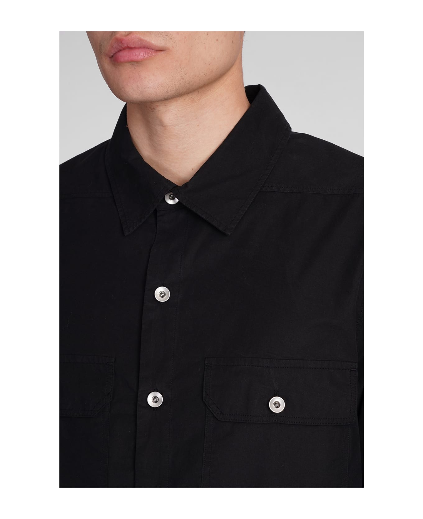 DRKSHDW Outershirt Shirt In Black Cotton - black