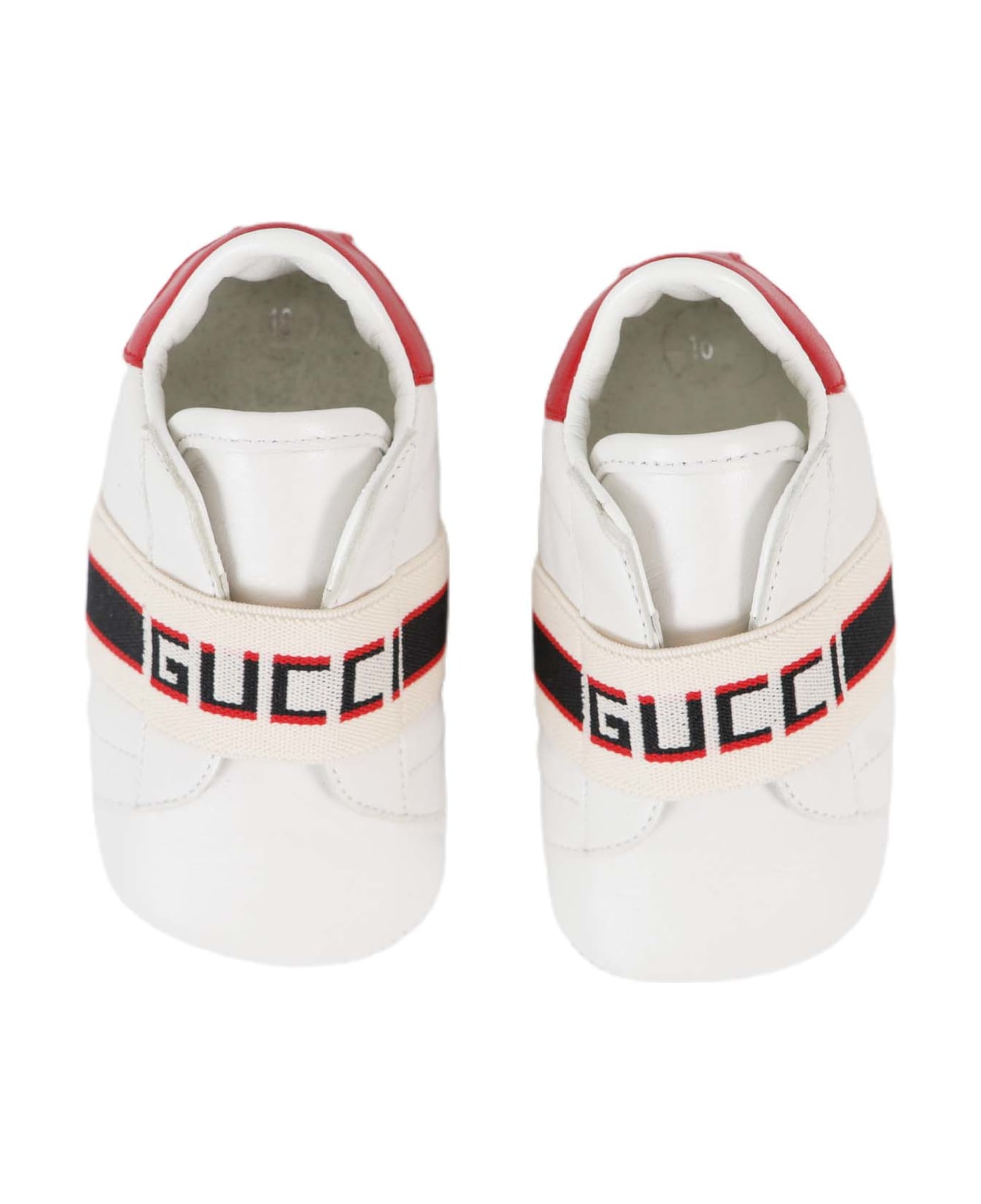 Gucci Leather Sneakers - White