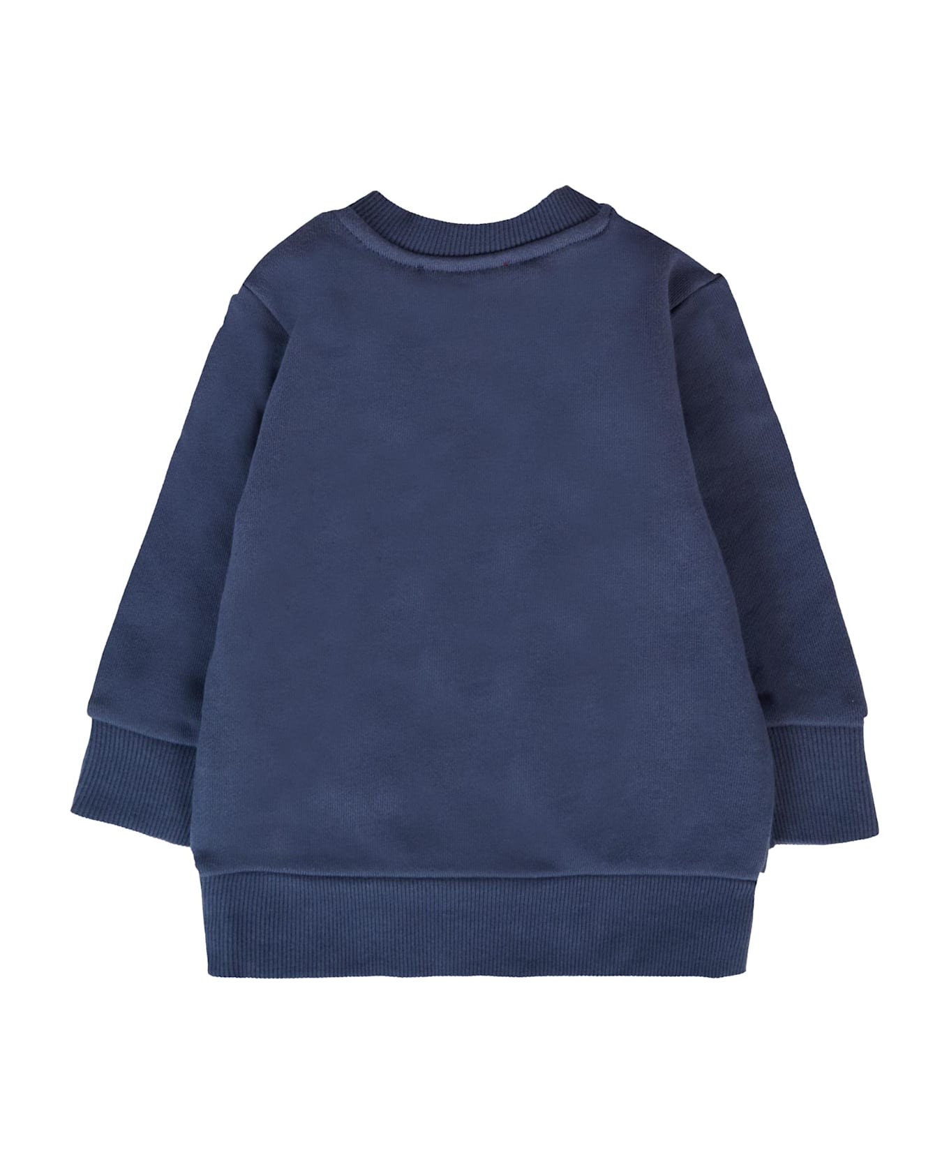 Diesel Blue Sweatshirt For Baby Boy With Logo - Blue
