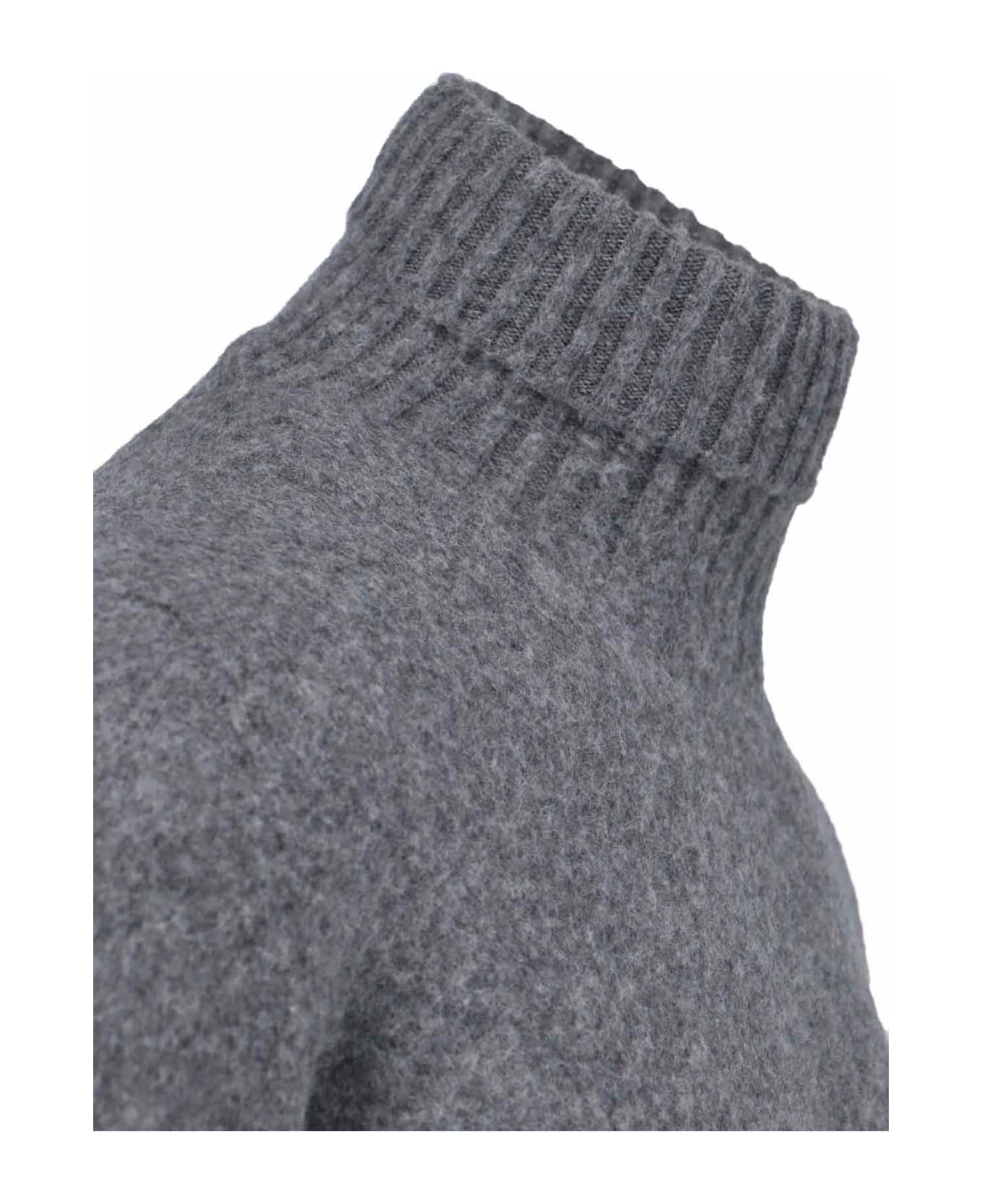 Drumohr High Neck Sweater - Gray