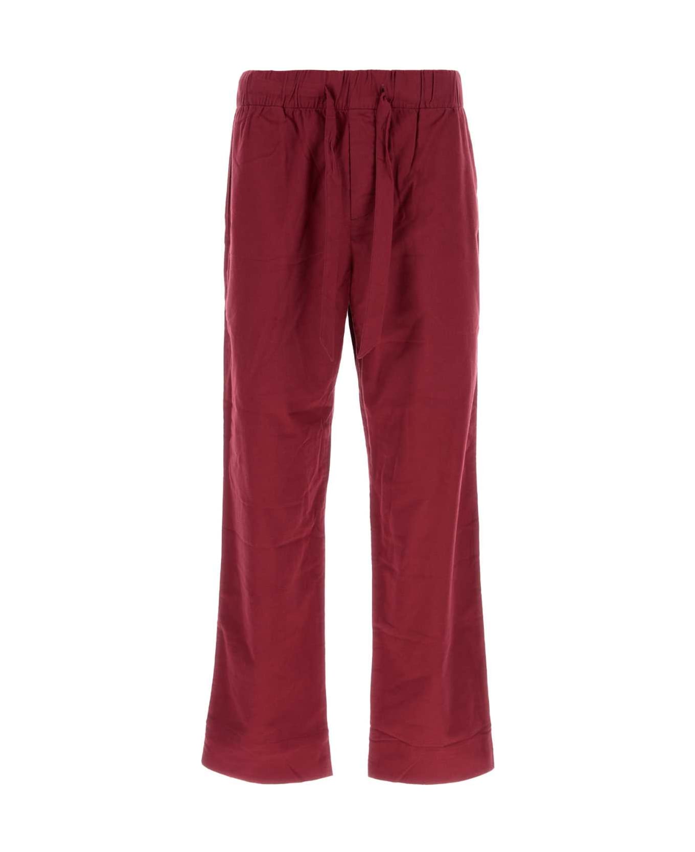 Tekla Tyrian Purple Flannel Joggers - BEYONDRED